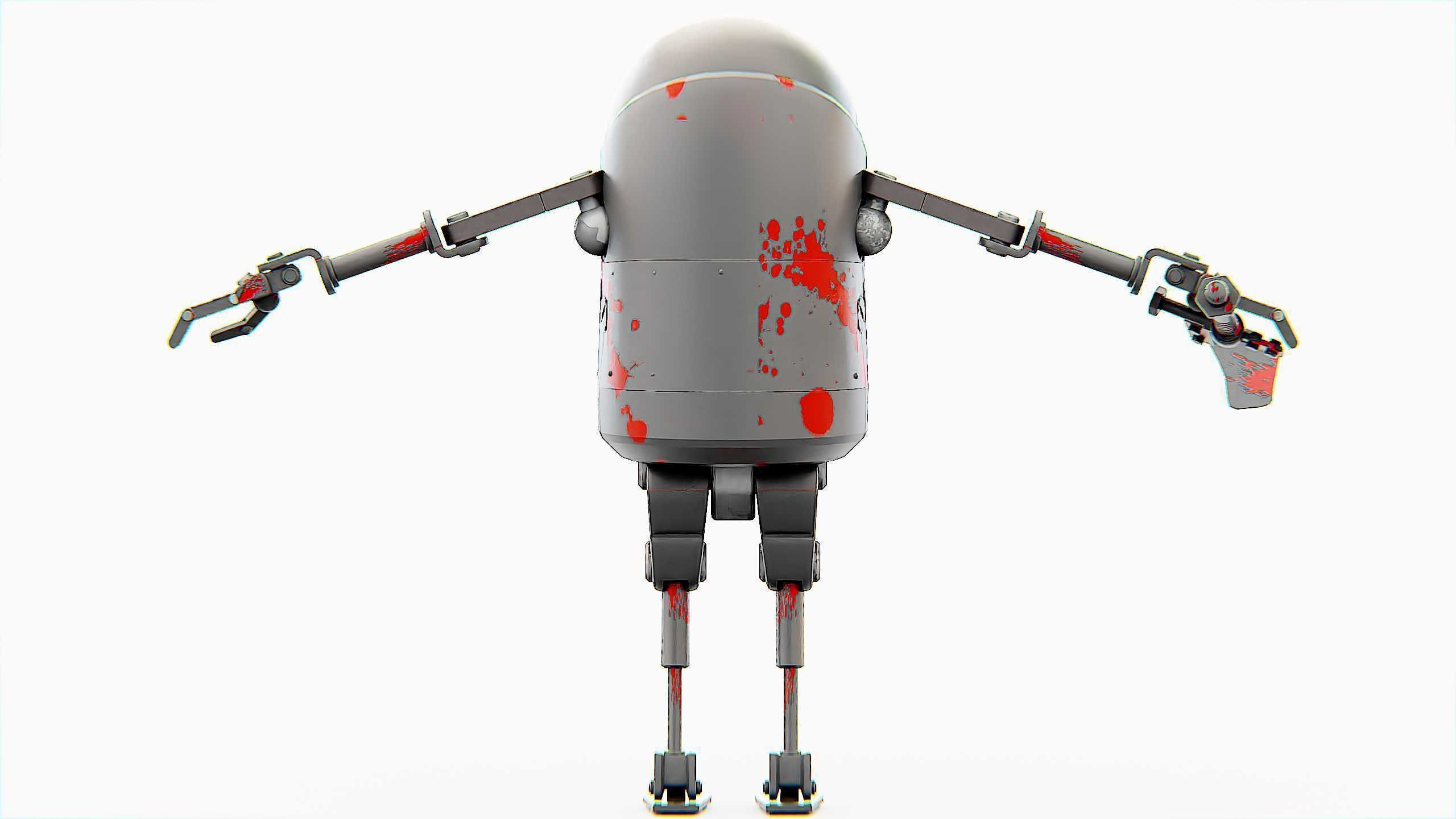 TOON KILLER BOT Rigged for Unreal Engine - Unity - MIXAMO  3D model_31