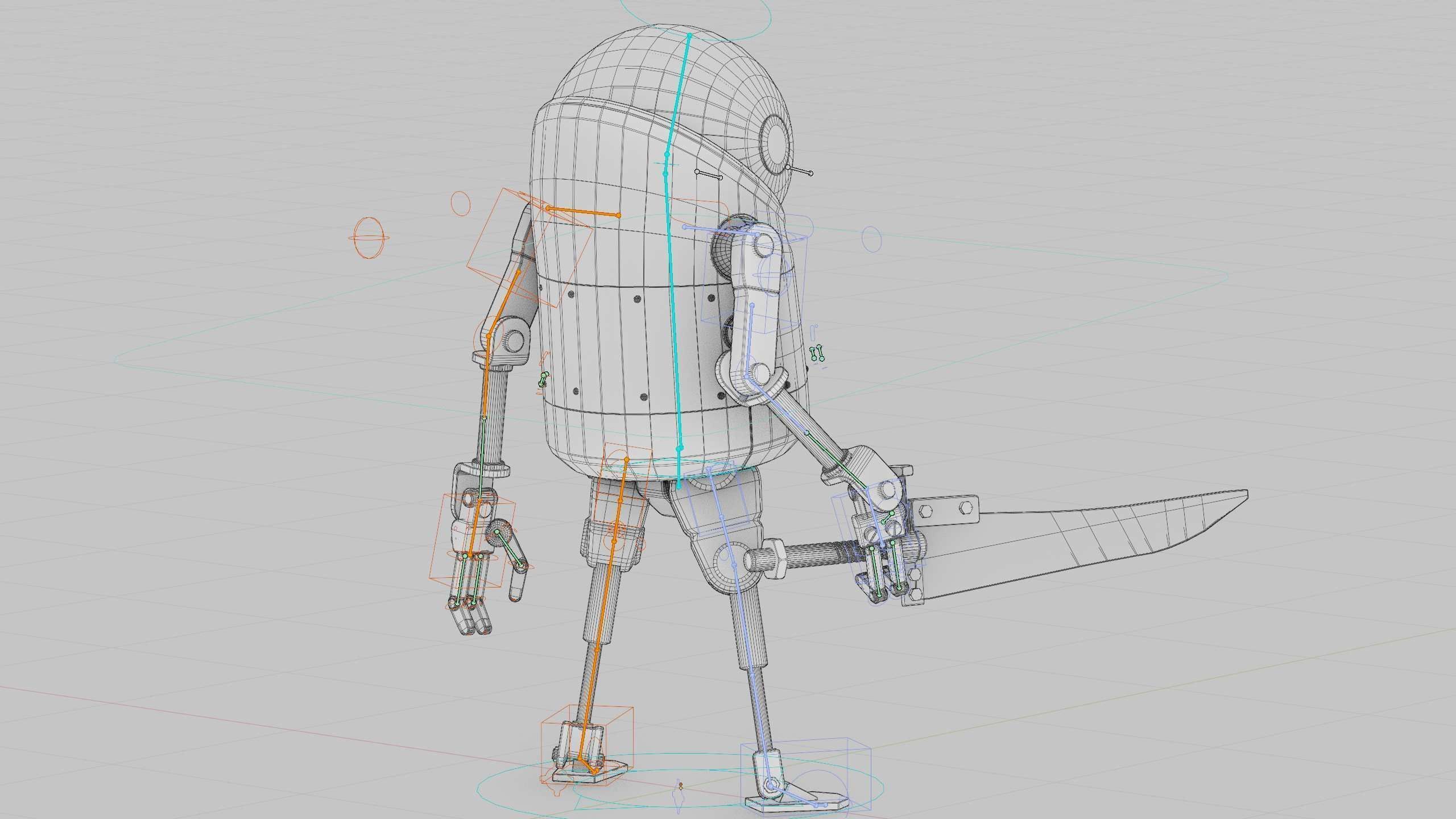 TOON KILLER BOT Rigged for Unreal Engine - Unity - MIXAMO  3D model_41