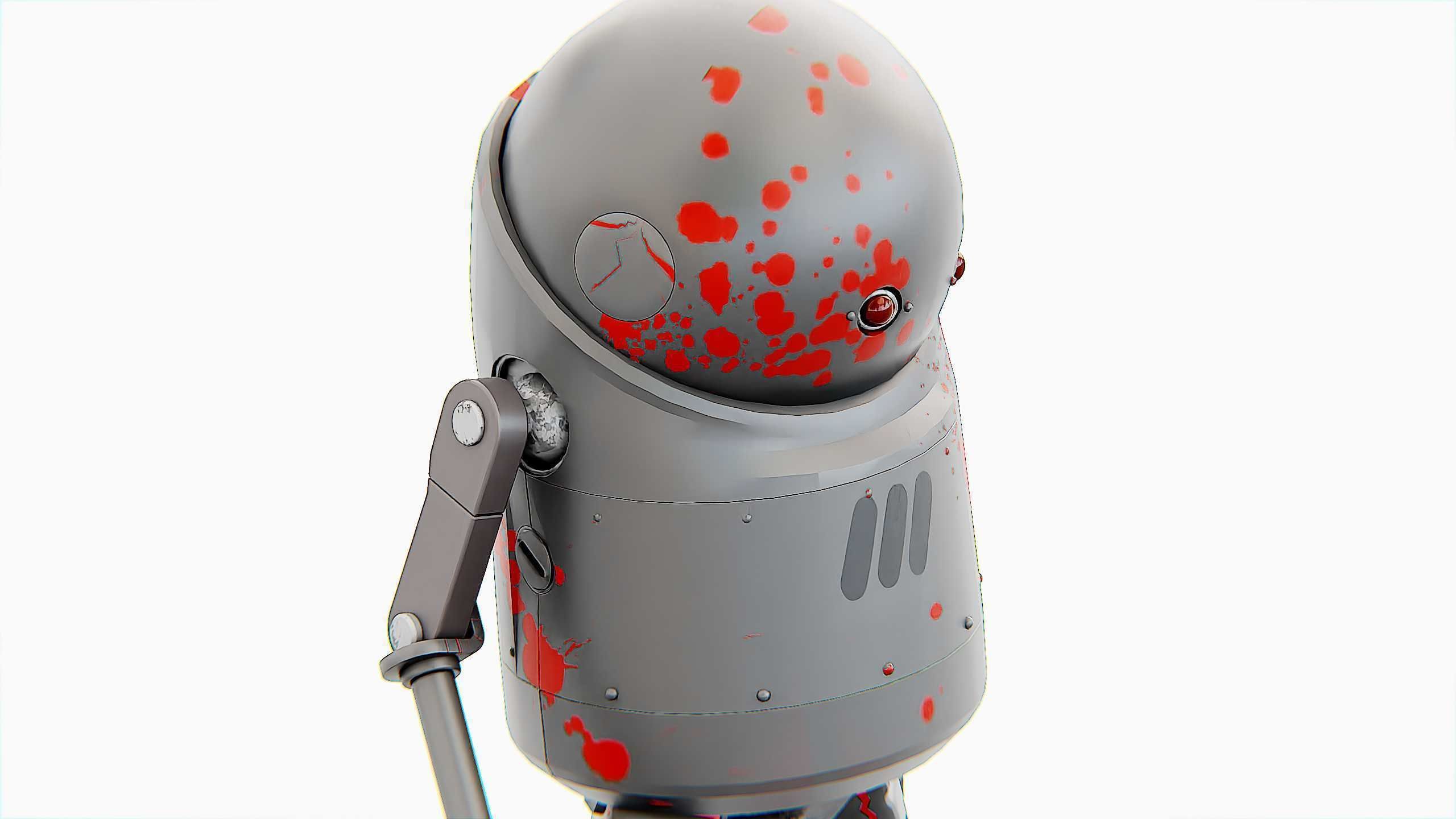 TOON KILLER BOT Rigged for Unreal Engine - Unity - MIXAMO  3D model_22