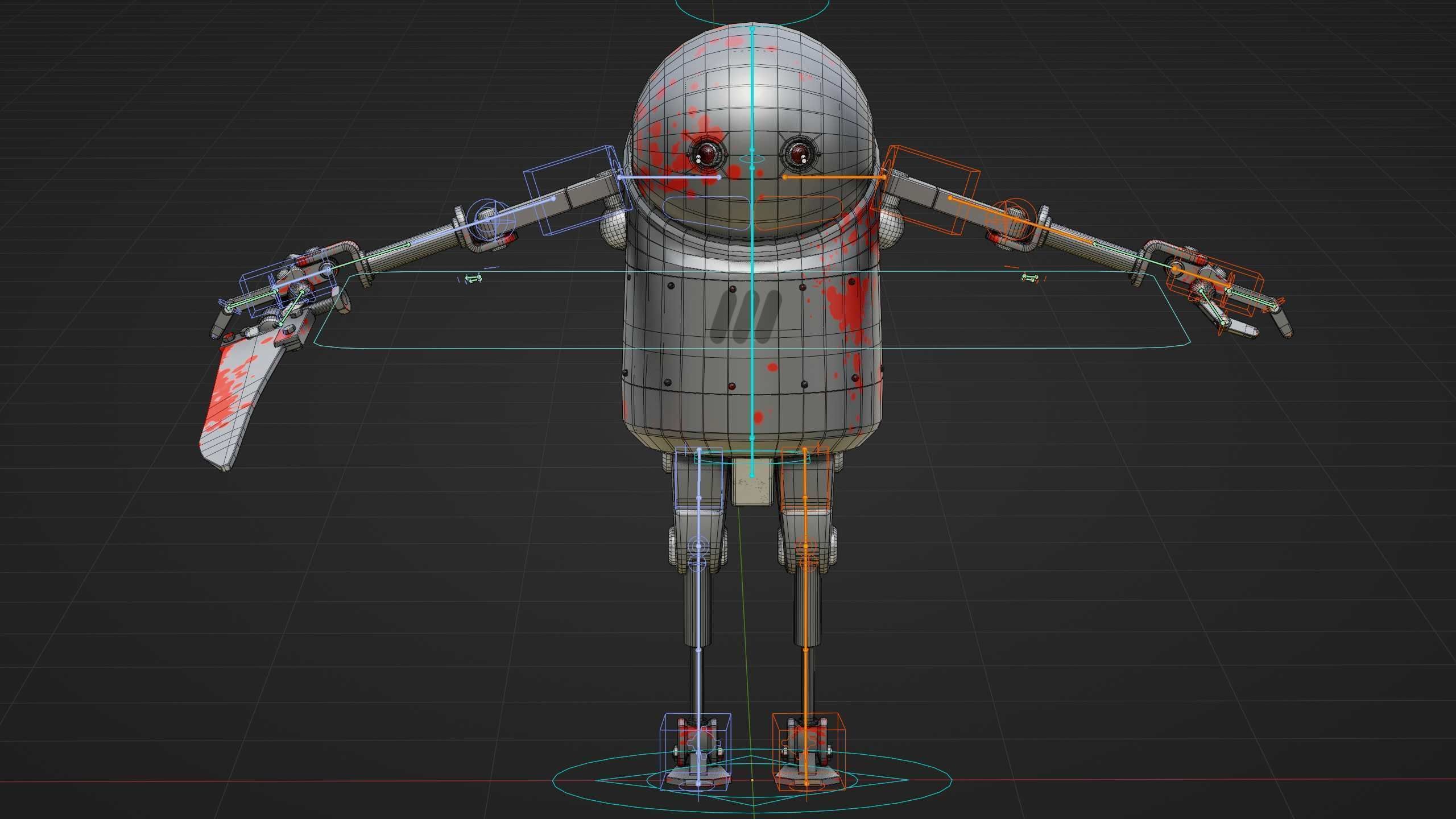 TOON KILLER BOT Rigged for Unreal Engine - Unity - MIXAMO  3D model_39