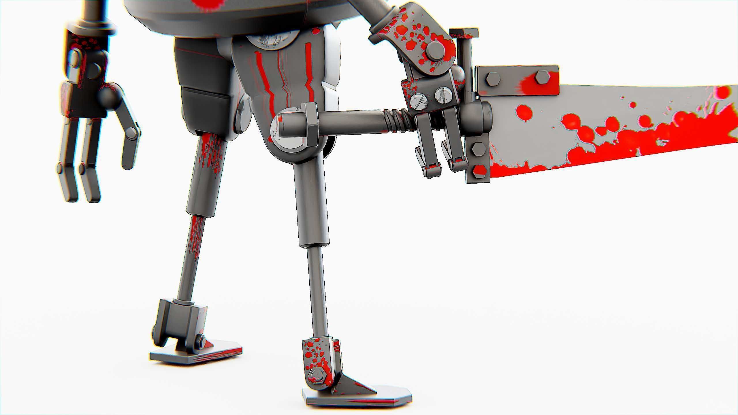 TOON KILLER BOT Rigged for Unreal Engine - Unity - MIXAMO  3D model_28