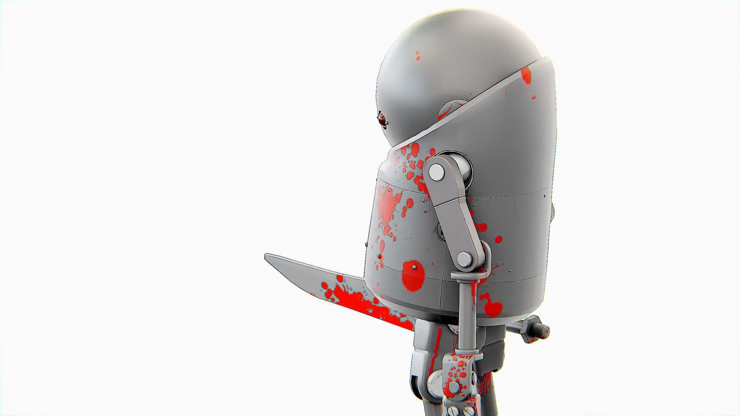 TOON KILLER BOT Rigged for Unreal Engine - Unity - MIXAMO  3D model_24