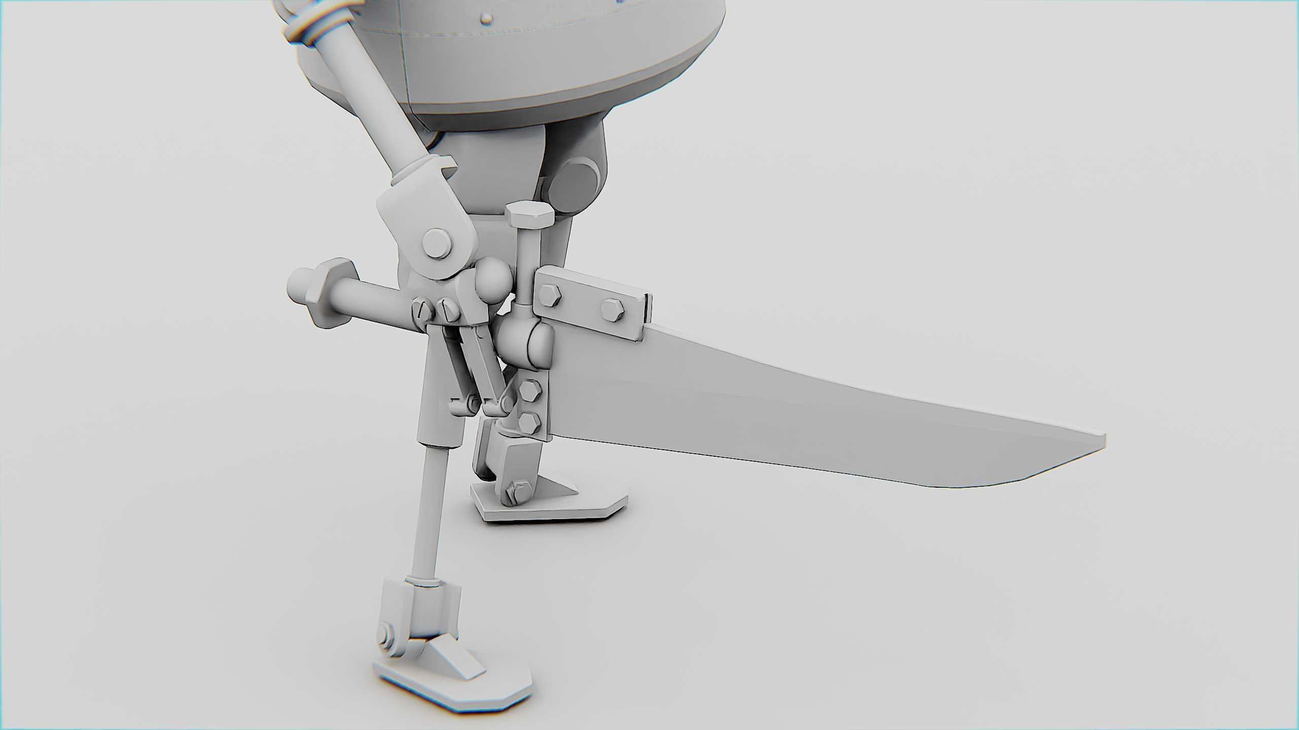 TOON KILLER BOT Rigged for Unreal Engine - Unity - MIXAMO  3D model_36