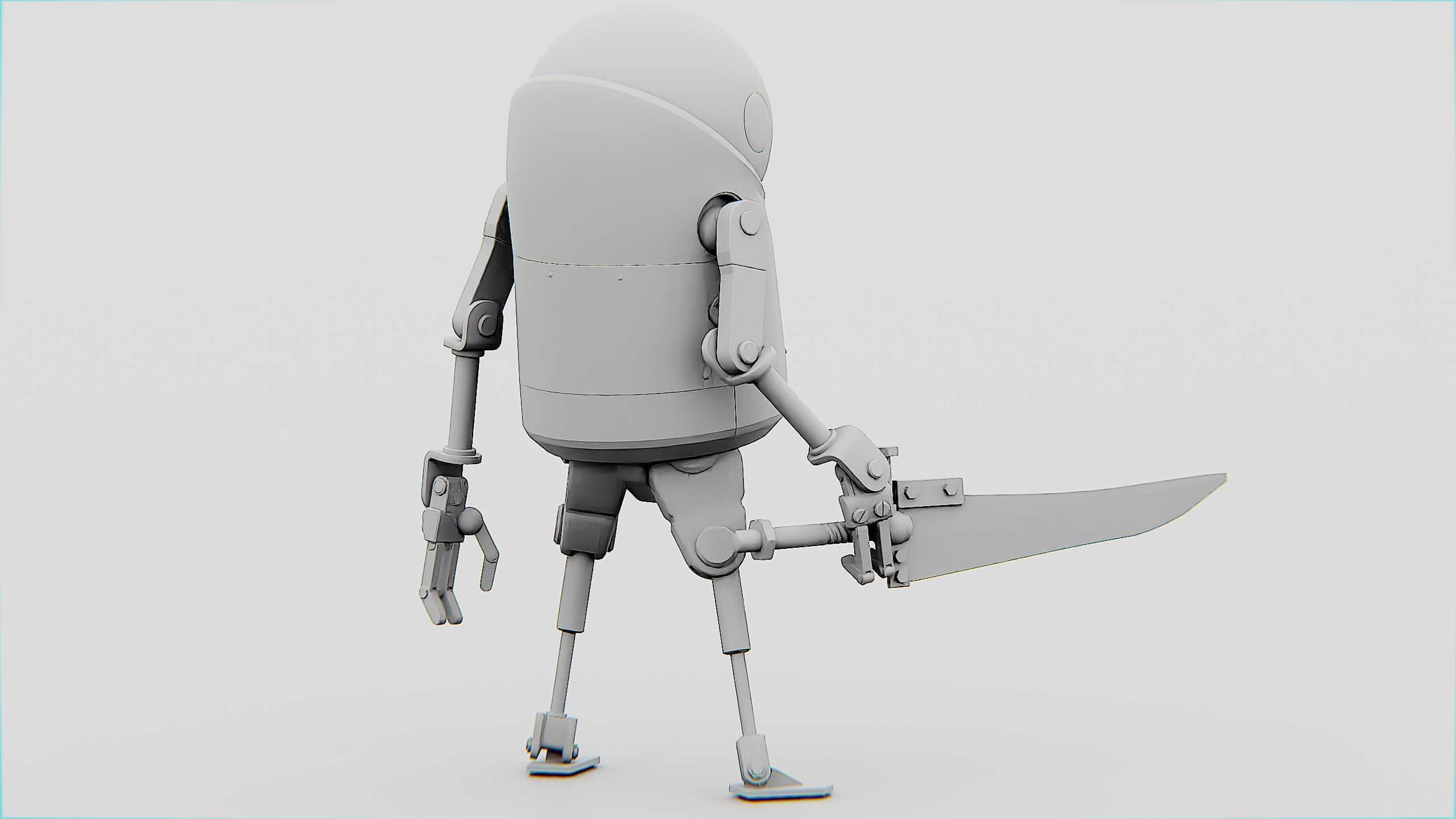 TOON KILLER BOT Rigged for Unreal Engine - Unity - MIXAMO  3D model_33