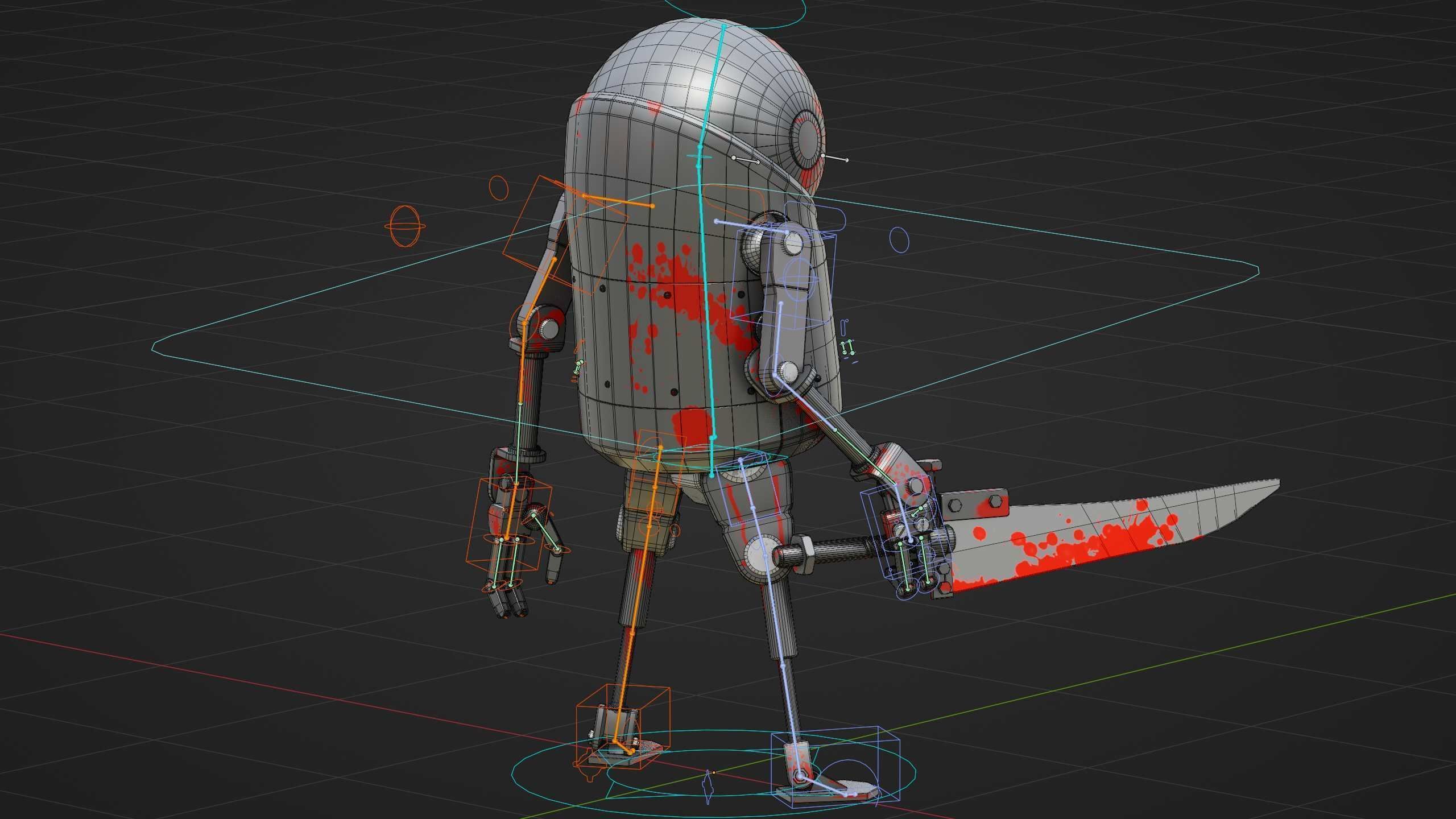 TOON KILLER BOT Rigged for Unreal Engine - Unity - MIXAMO  3D model_38