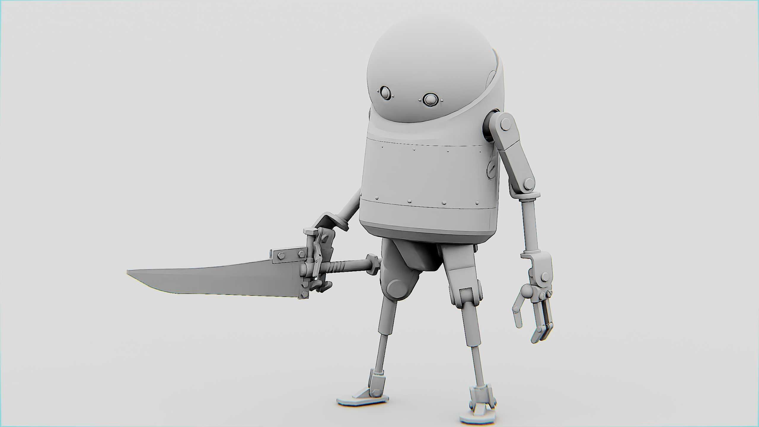TOON KILLER BOT Rigged for Unreal Engine - Unity - MIXAMO  3D model_32