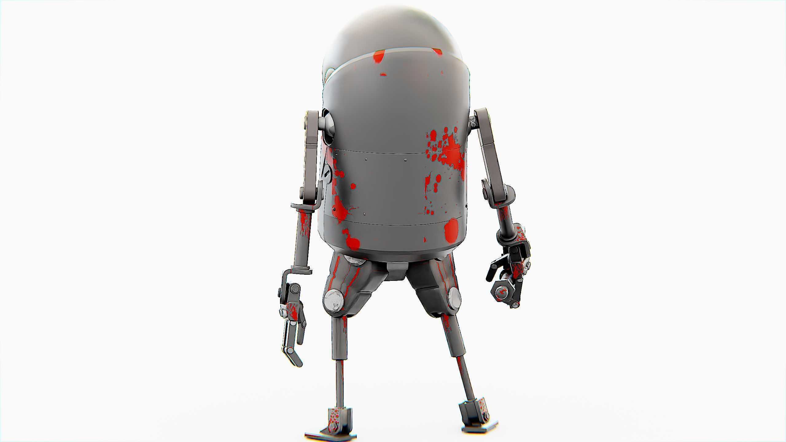 TOON KILLER BOT Rigged for Unreal Engine - Unity - MIXAMO  3D model_11