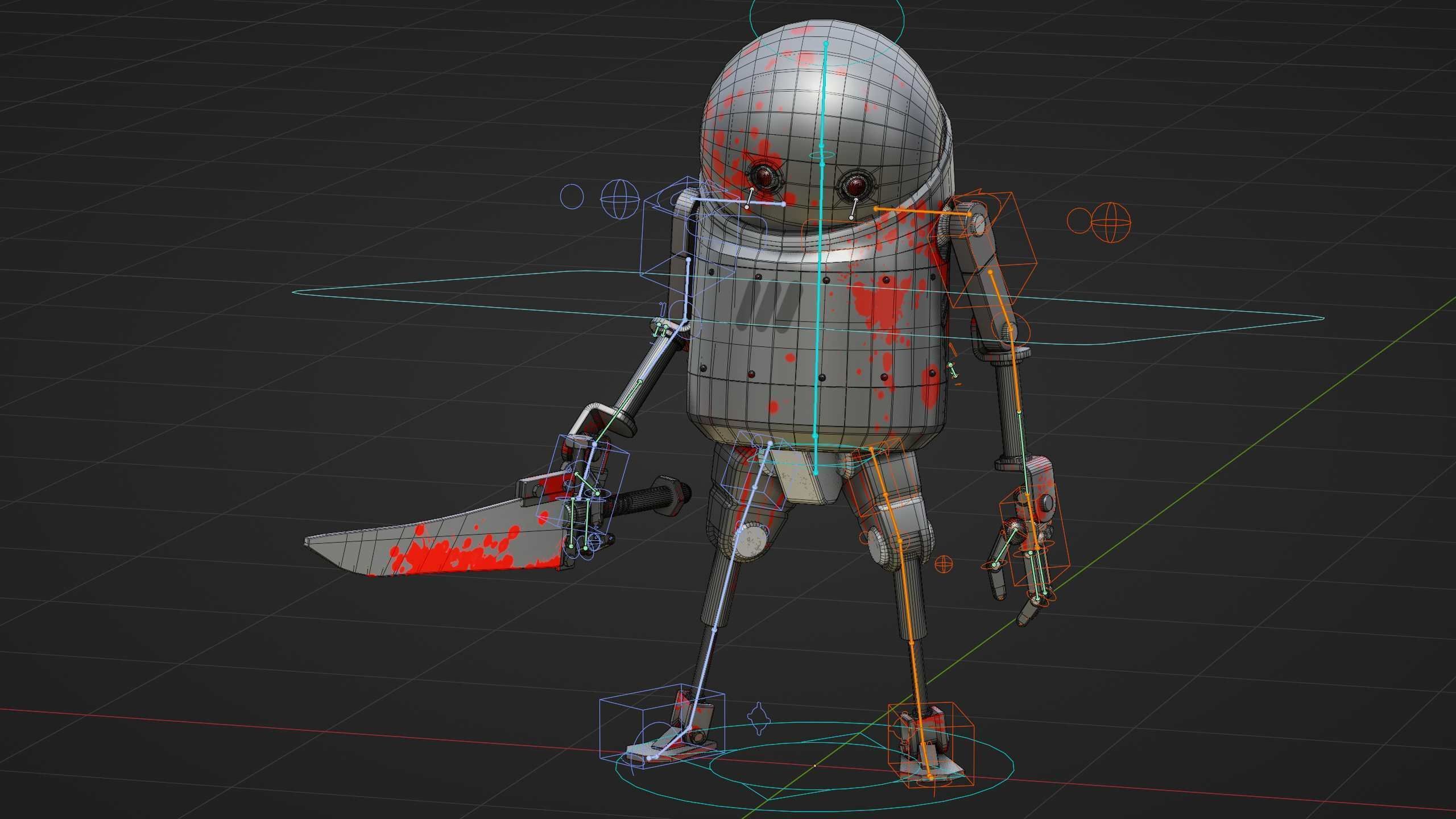 TOON KILLER BOT Rigged for Unreal Engine - Unity - MIXAMO  3D model_37