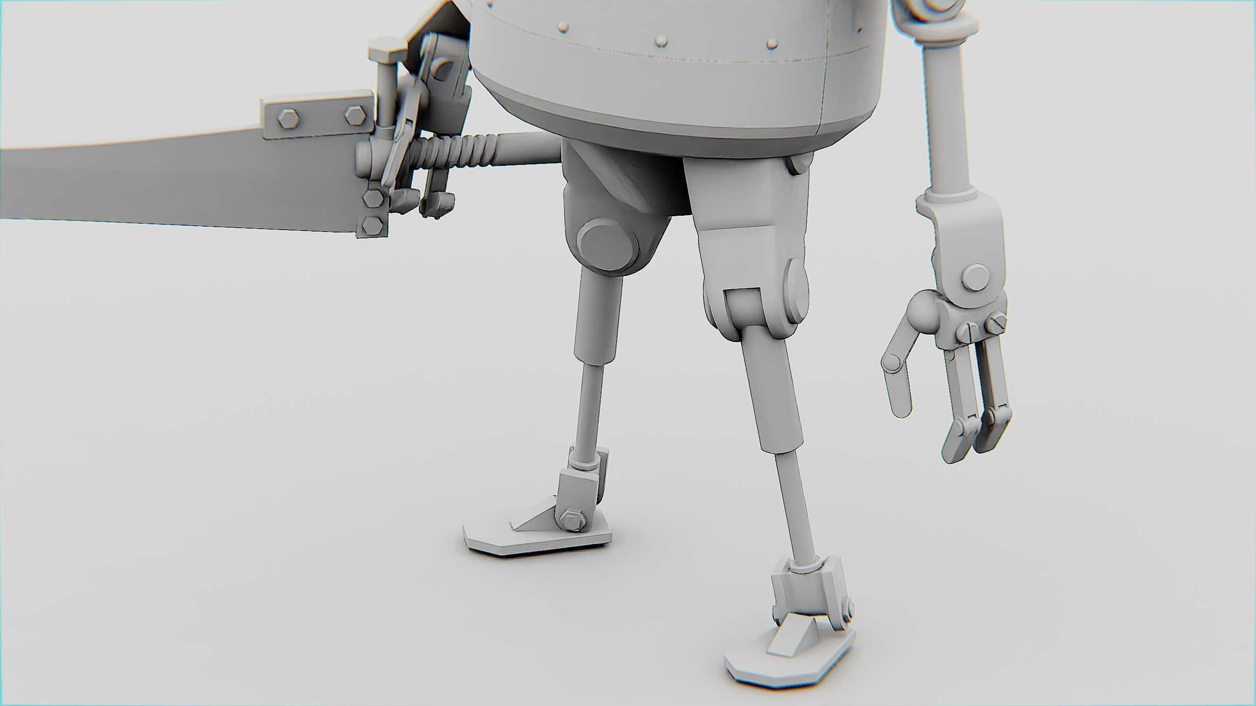 TOON KILLER BOT Rigged for Unreal Engine - Unity - MIXAMO  3D model_35