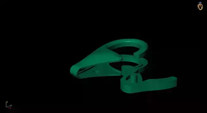 Exquisite Cain Lock Intricately Crafted 3D Jewelry Design