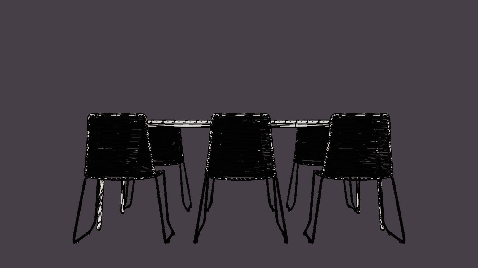 Bjorko and Hono dining set Low-poly 3D model_5