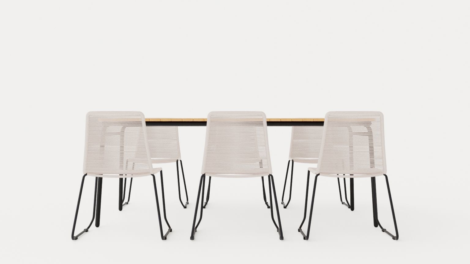 Bjorko and Hono dining set Low-poly 3D model_4