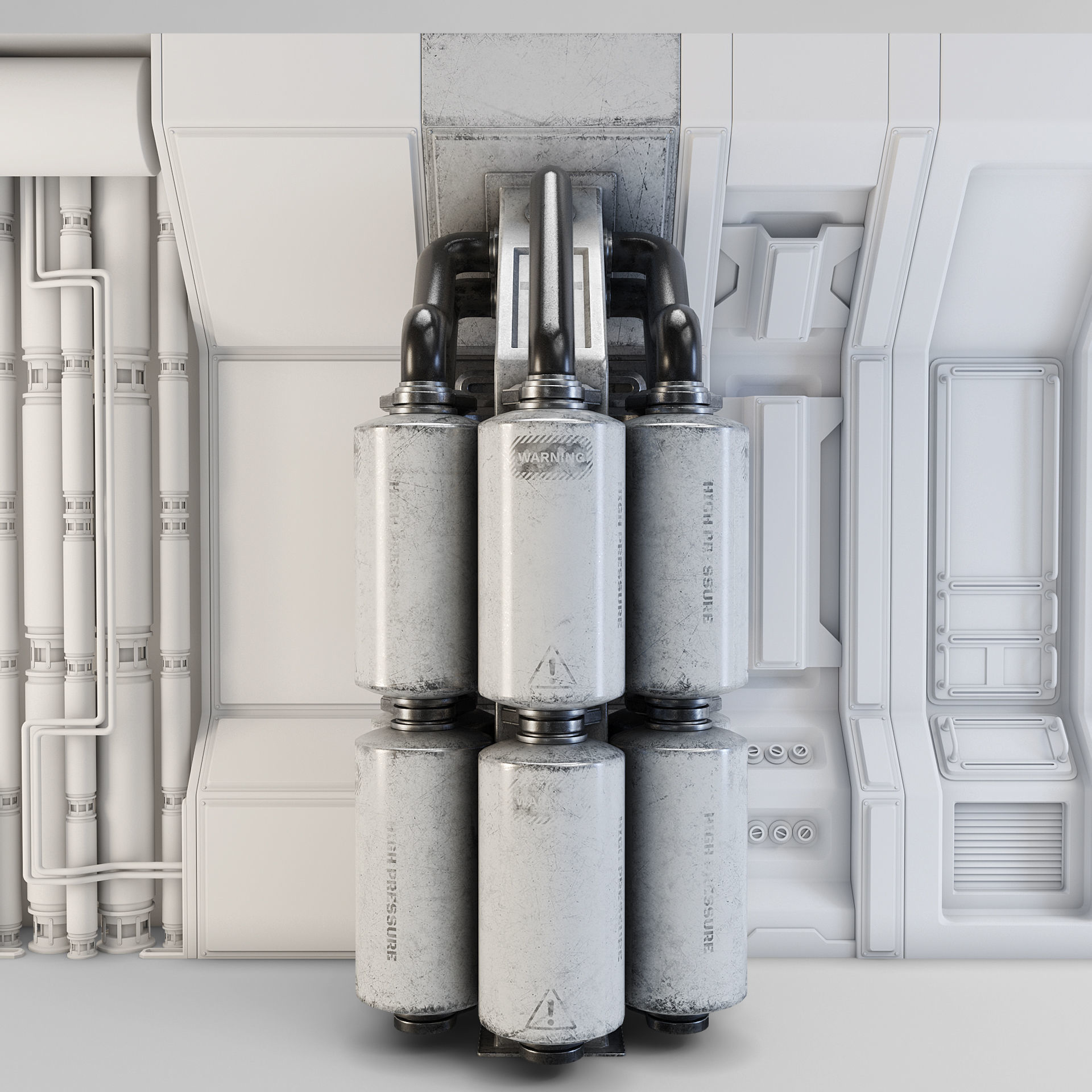 Space Station Wall 6 3D model_6