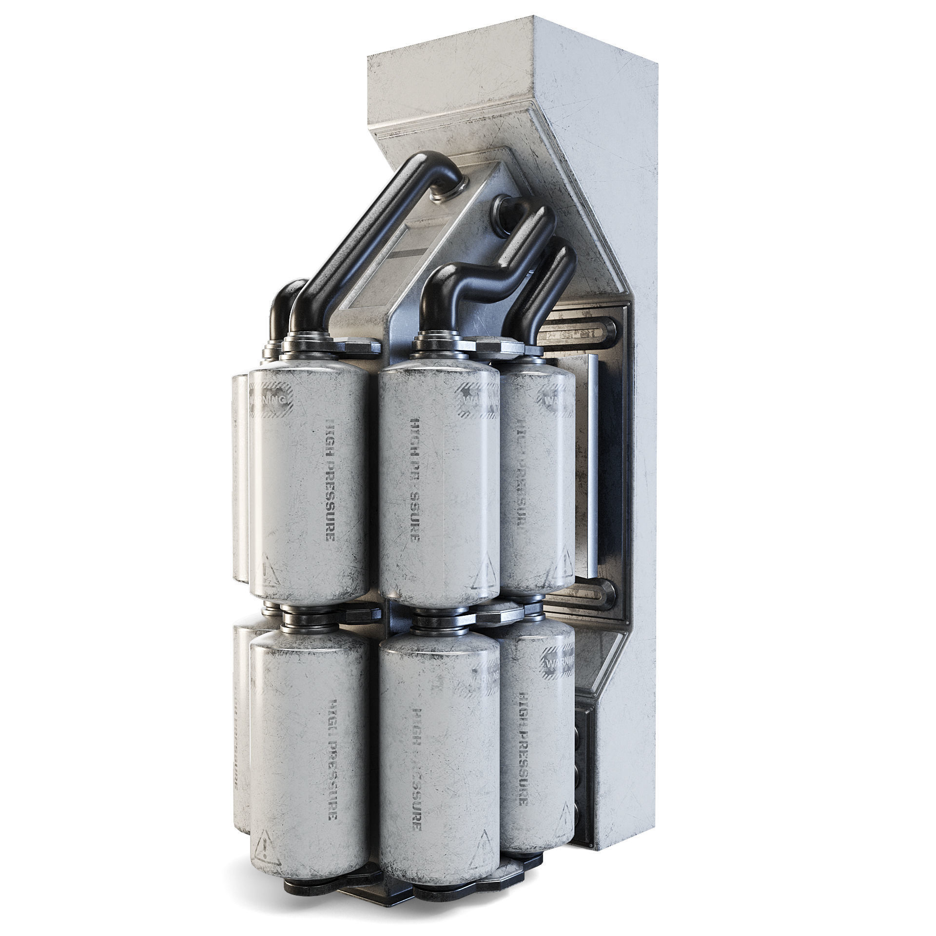 Space Station Wall 6 3D model_5