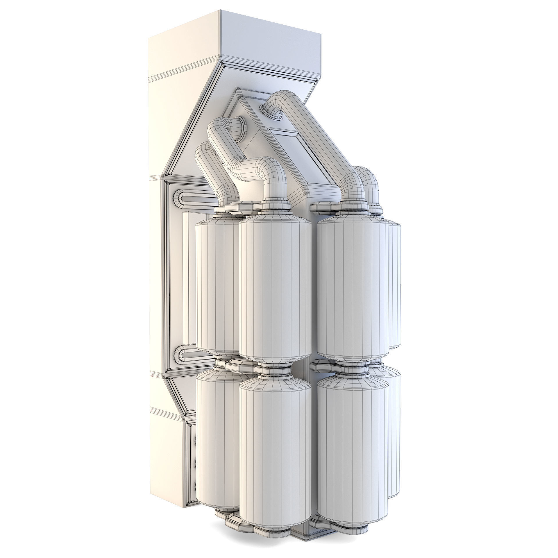 Space Station Wall 6 3D model_2