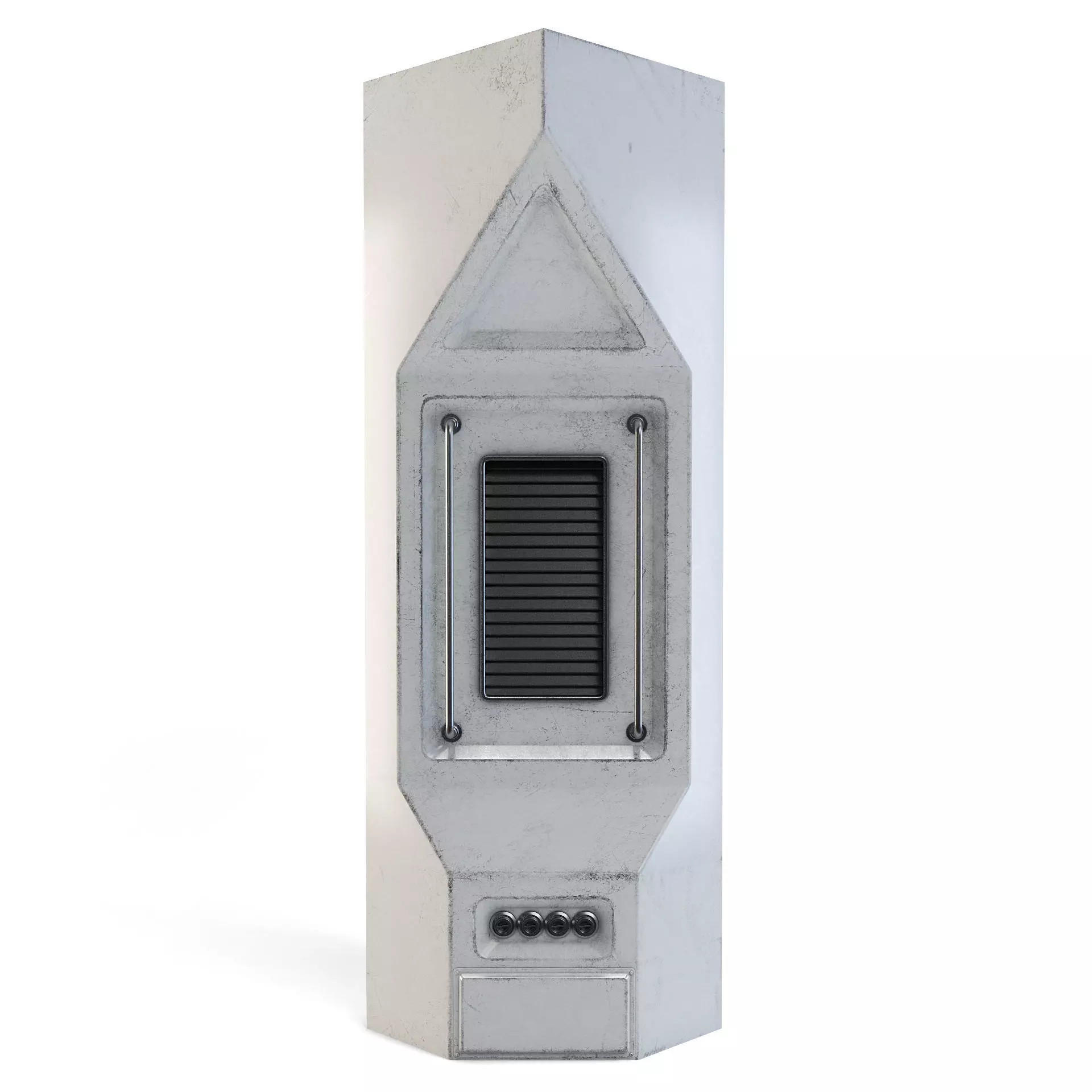 Space Station Wall - Corner Inside 3D model_0