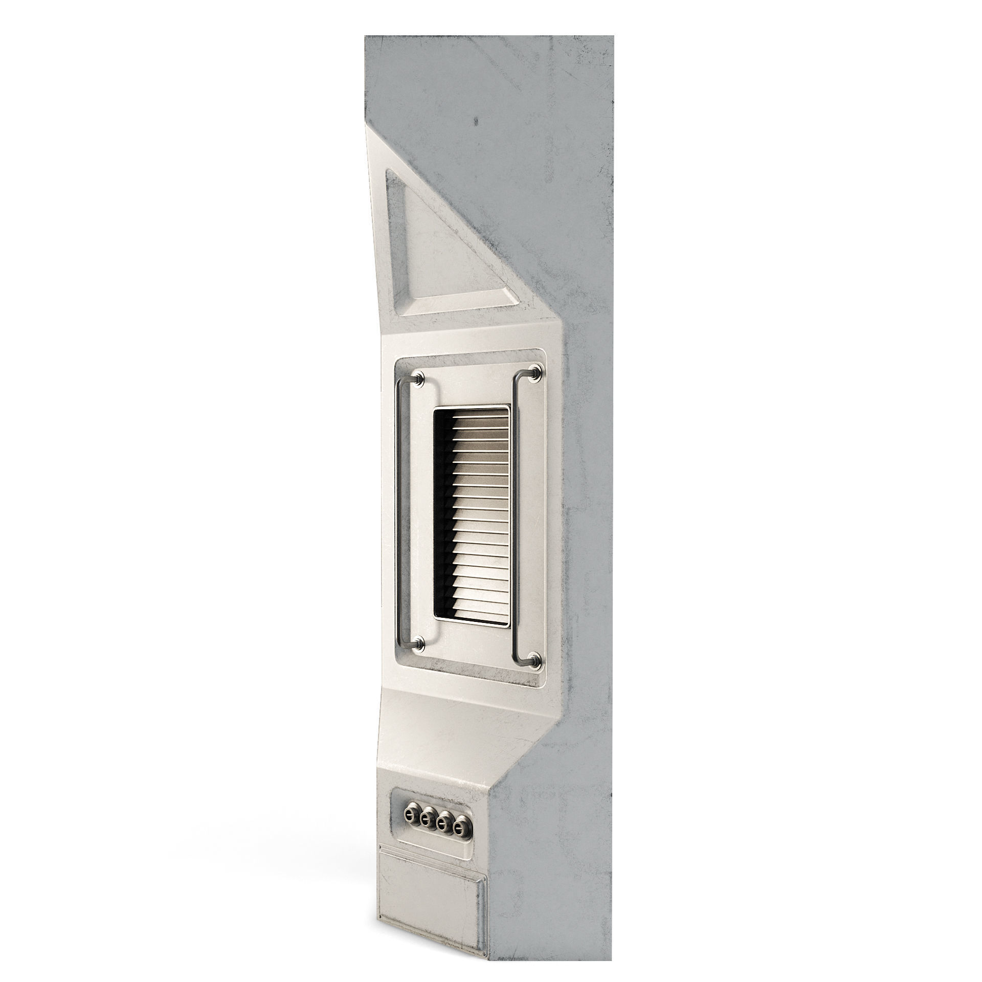 Space Station Wall - Corner Inside 3D model_5