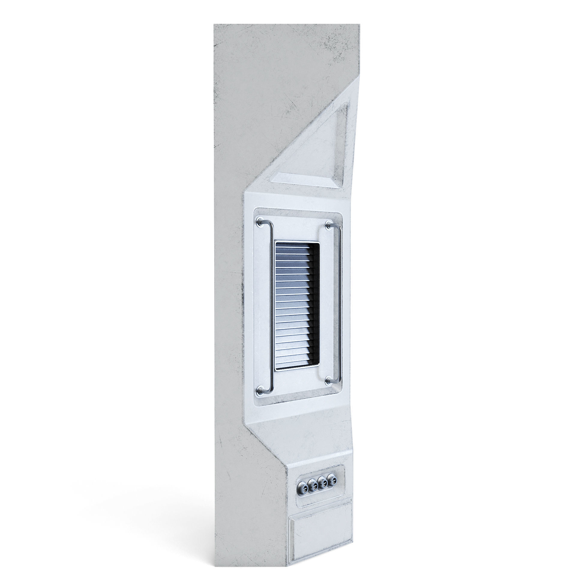 Space Station Wall - Corner Inside 3D model_3