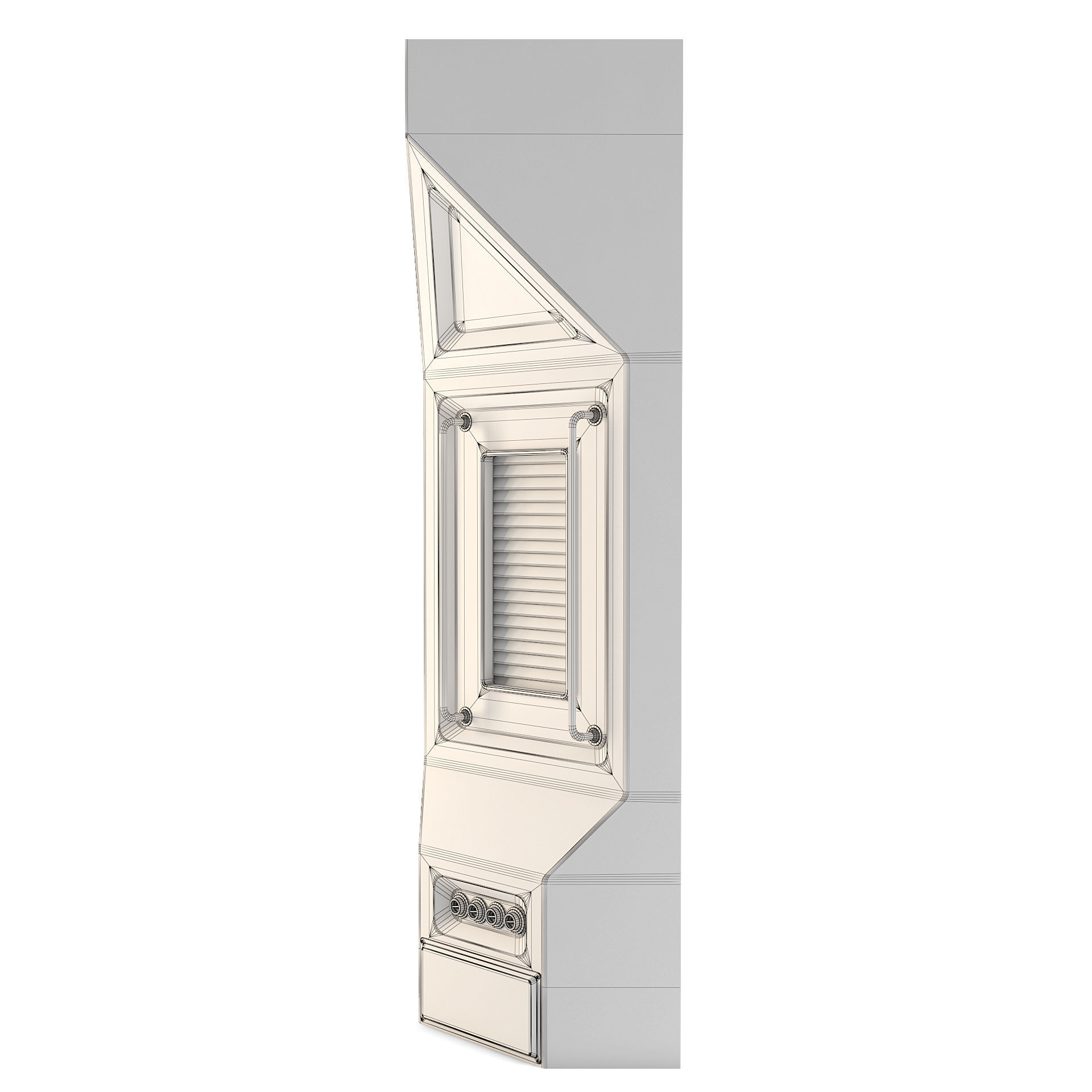 Space Station Wall - Corner Inside 3D model_4