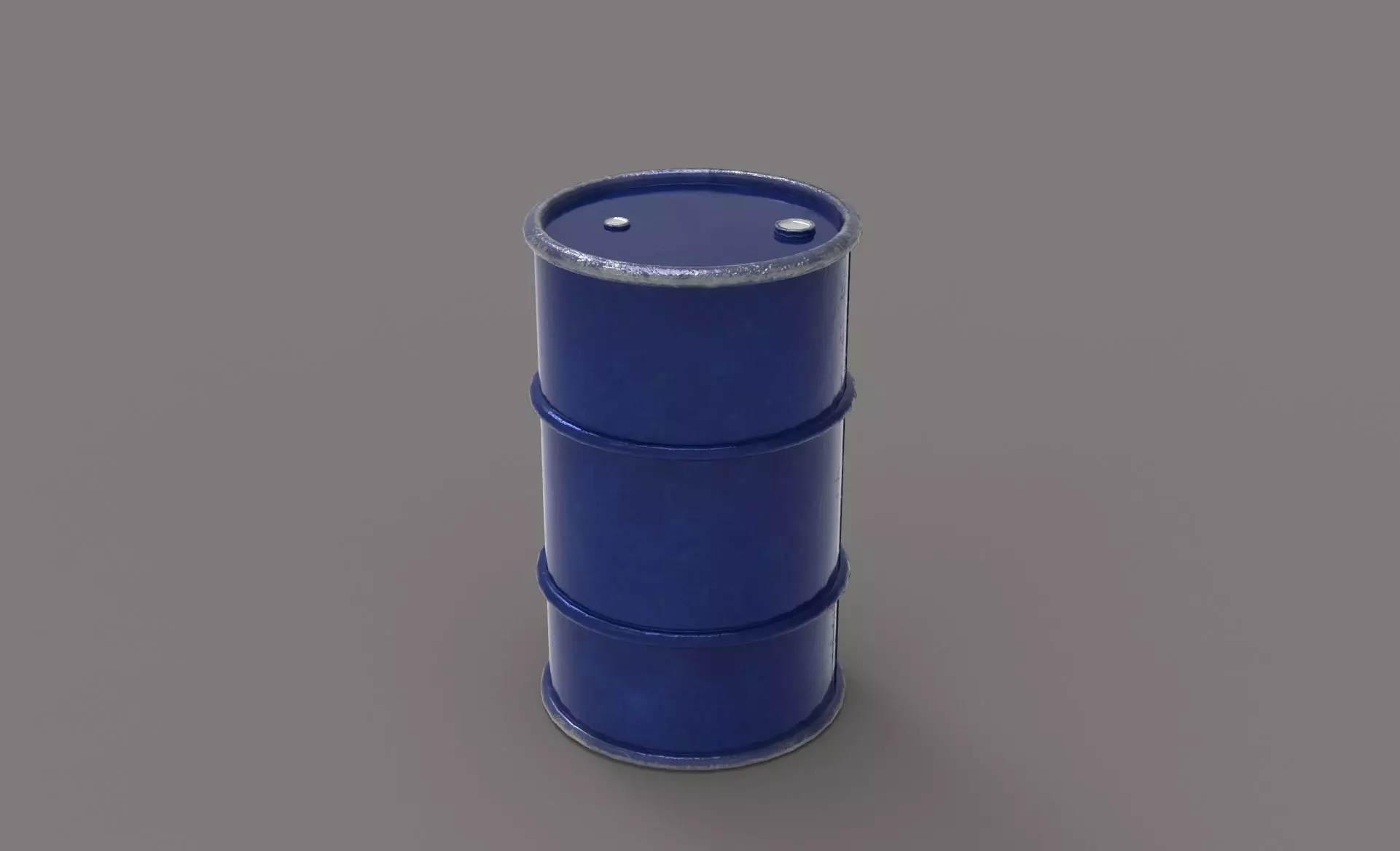 Drum oil old iron 3d model  Low-poly 3D model_0