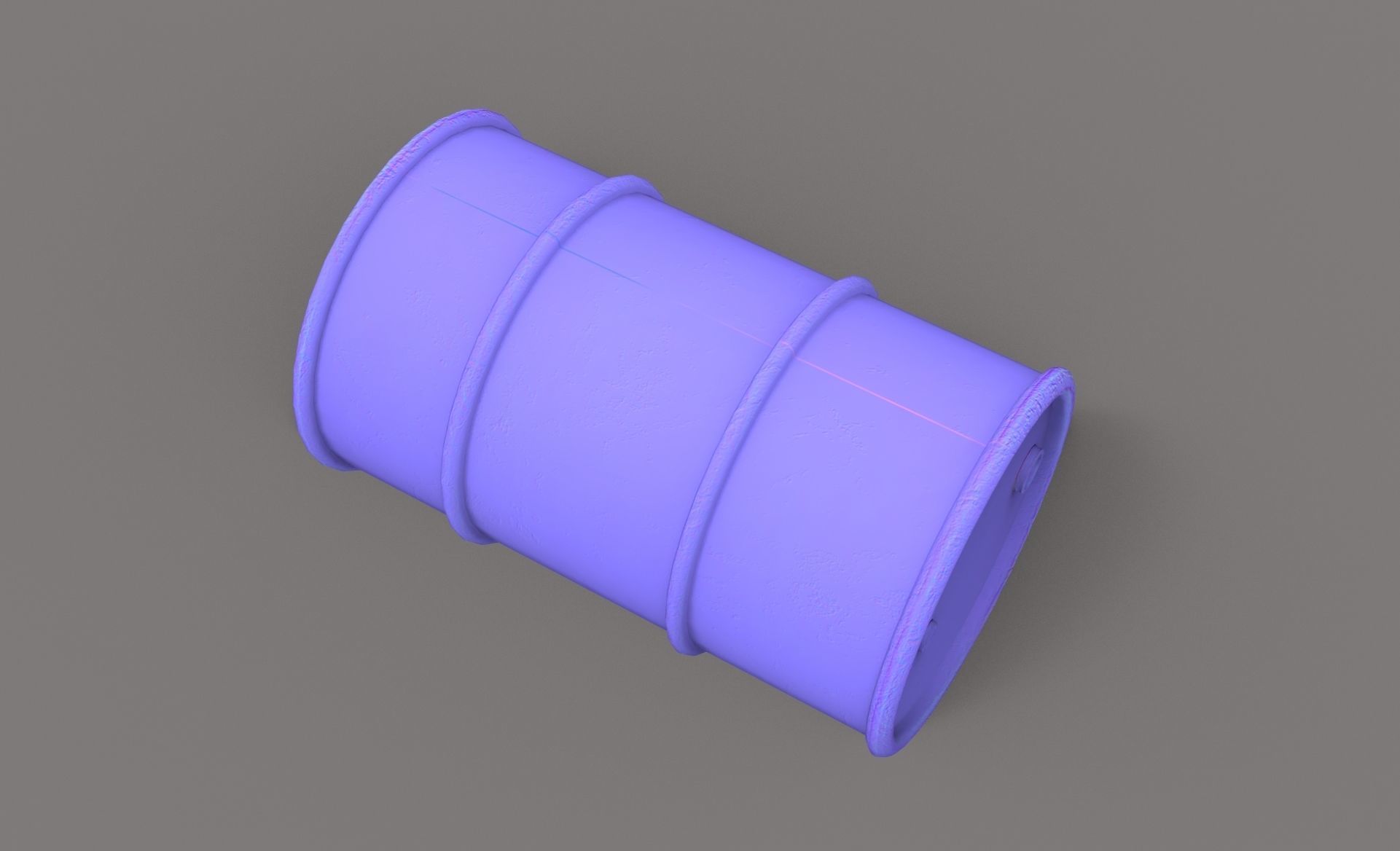 Drum oil old iron 3d model  Low-poly 3D model_6