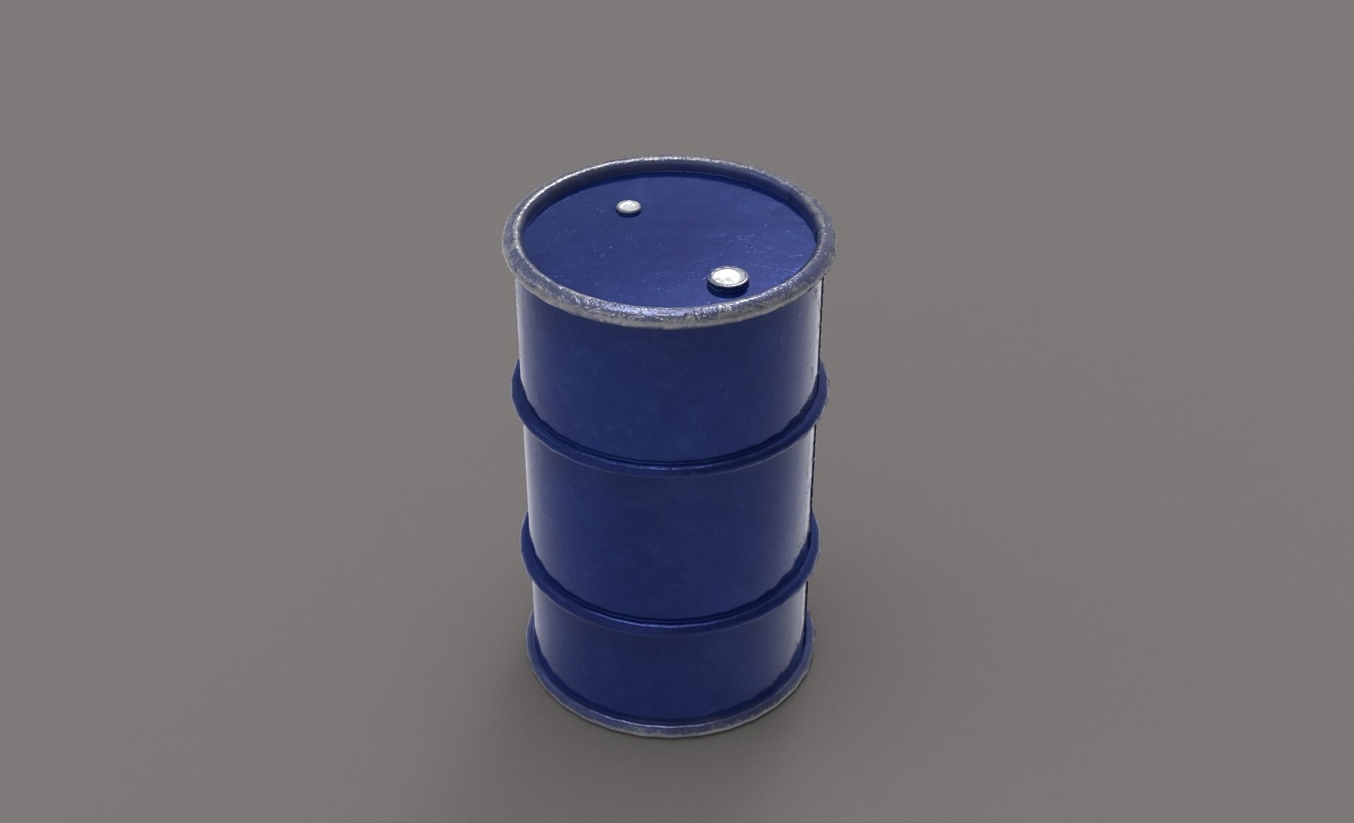 Drum oil old iron 3d model  Low-poly 3D model_1