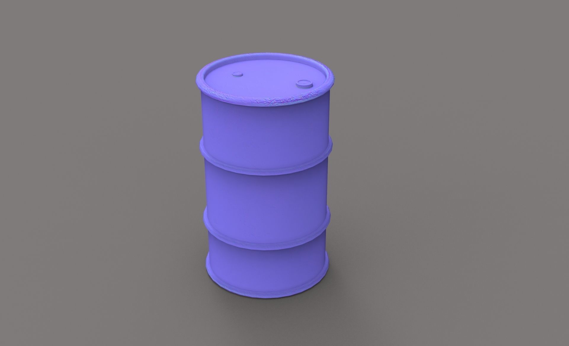 Drum oil old iron 3d model  Low-poly 3D model_7