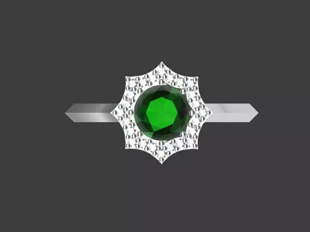 Star solitaire 3D print model_0