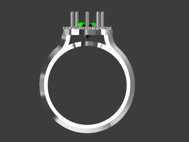 Star solitaire 3D print model_5