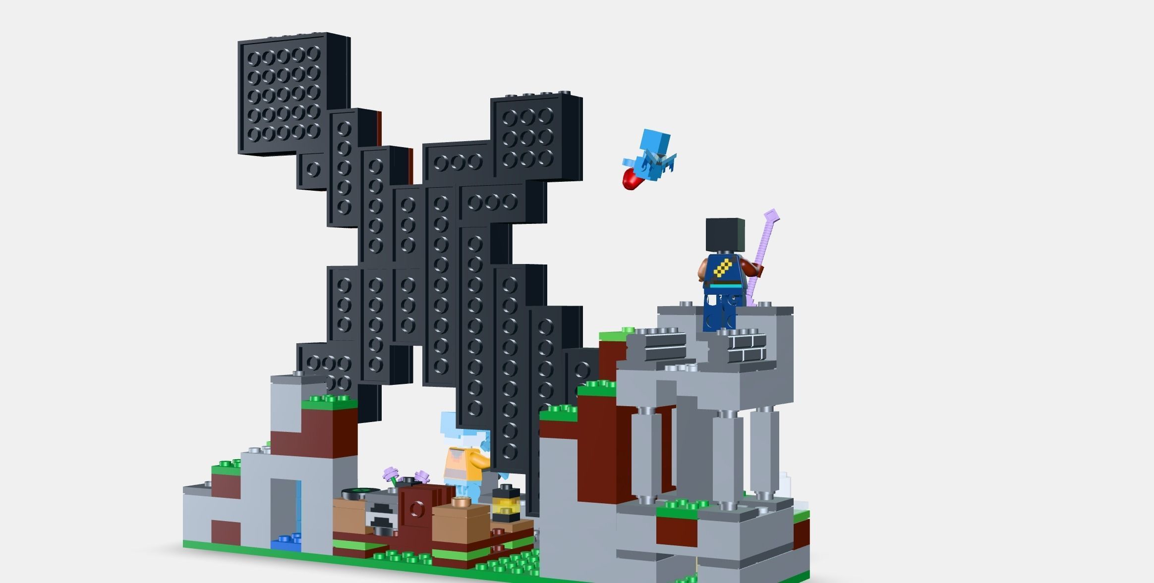LEGO Minecraft The Sword Fortress 21244 3D model_7