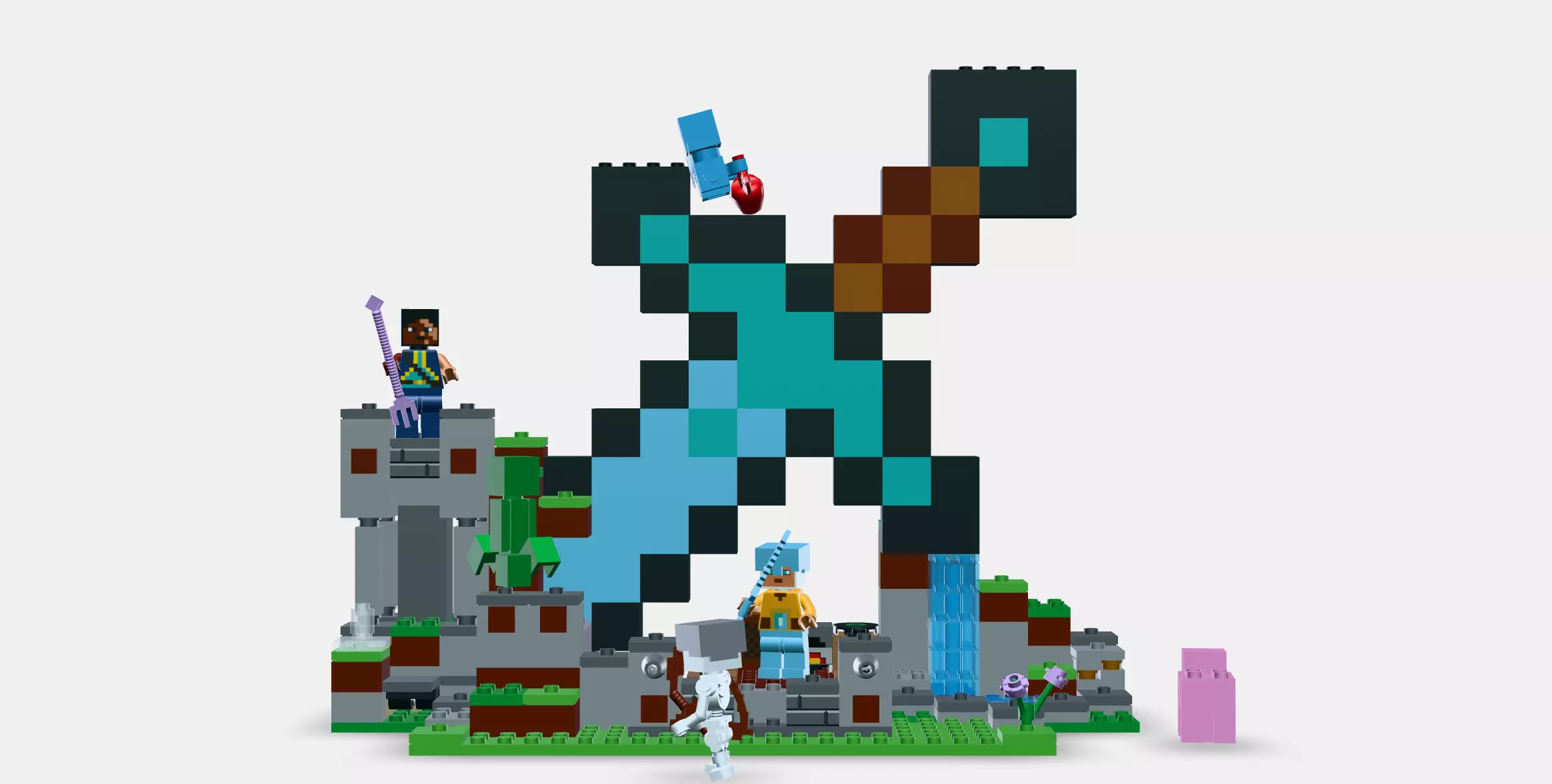 LEGO Minecraft The Sword Fortress 21244 3D model_0