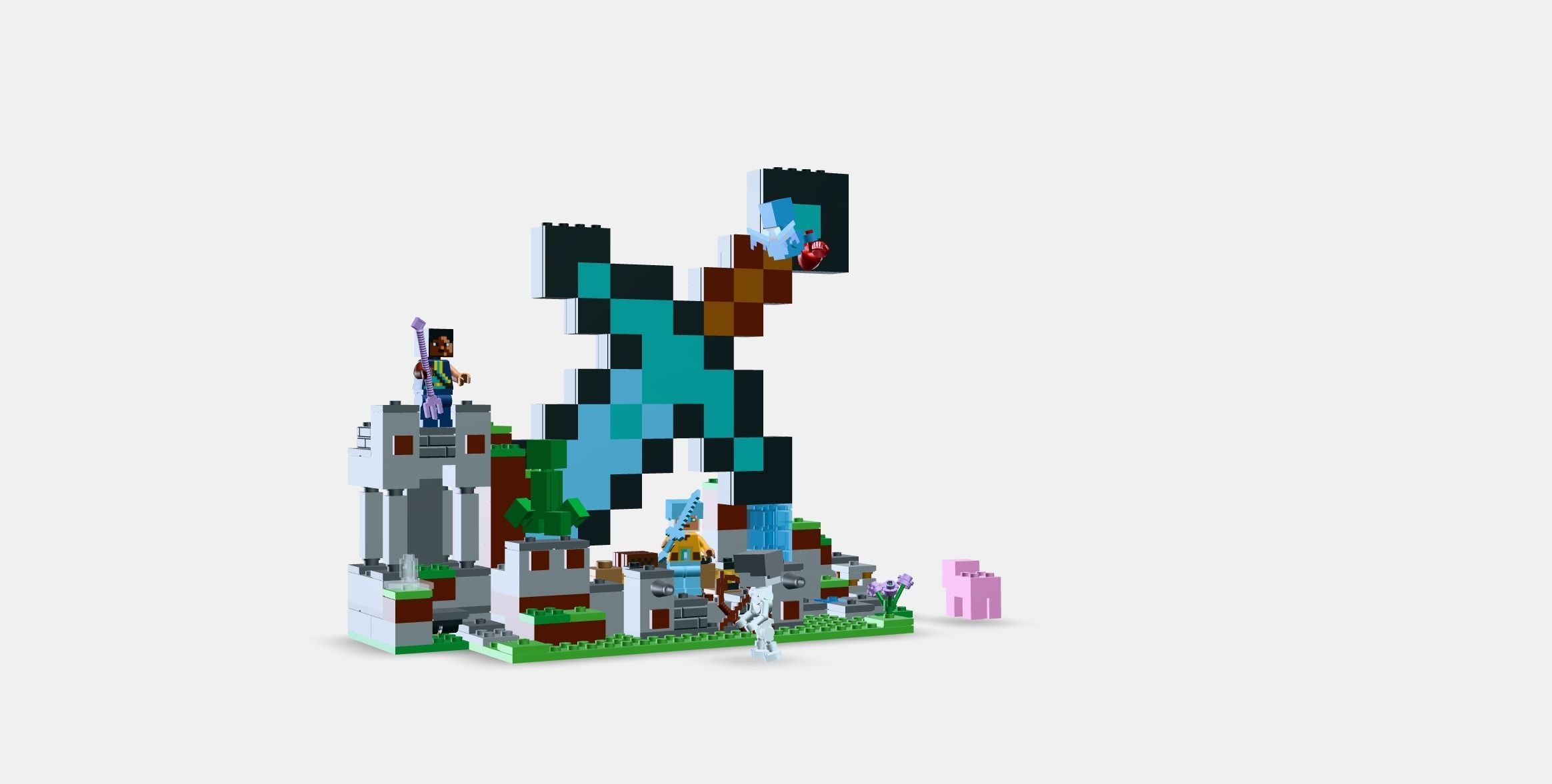 LEGO Minecraft The Sword Fortress 21244 3D model_10