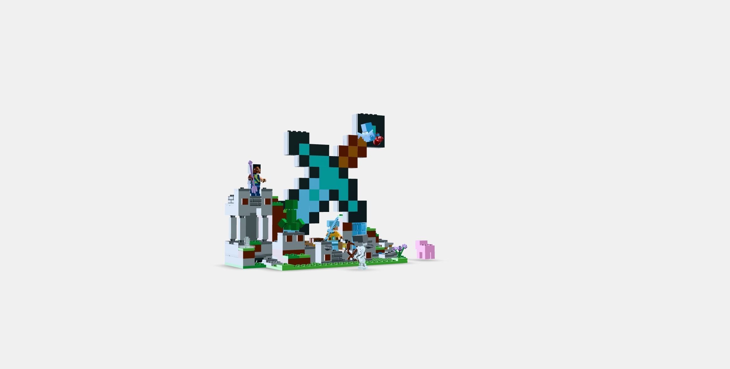 LEGO Minecraft The Sword Fortress 21244 3D model_2