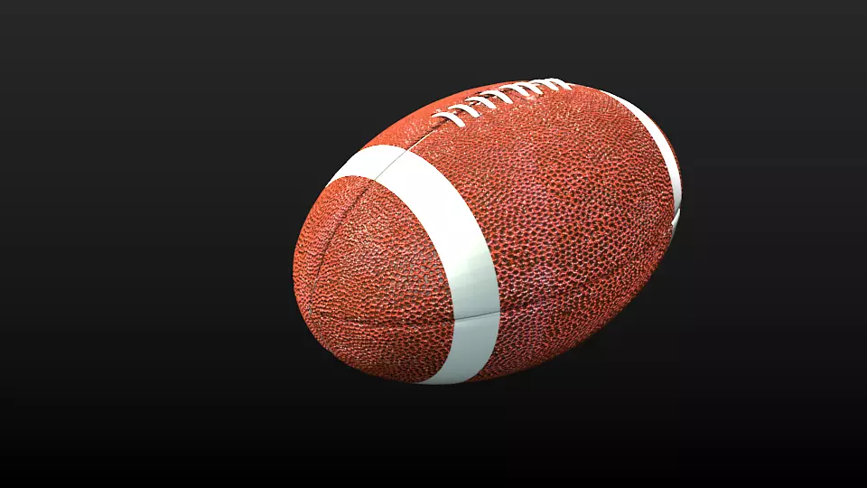 Rugby ball Free 3D model_0