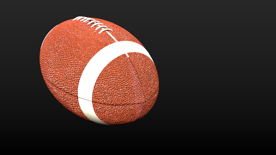 Rugby ball Free 3D model_2