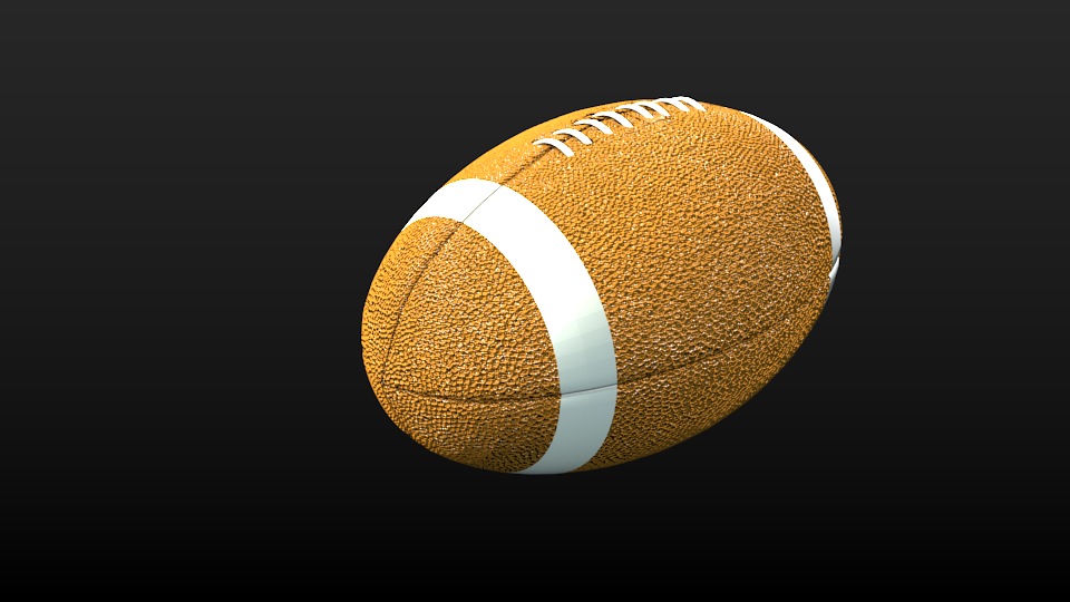 Rugby ball Free 3D model_1