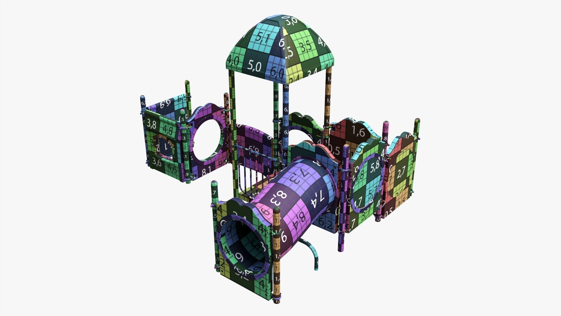 Small playground objects 3D model_9