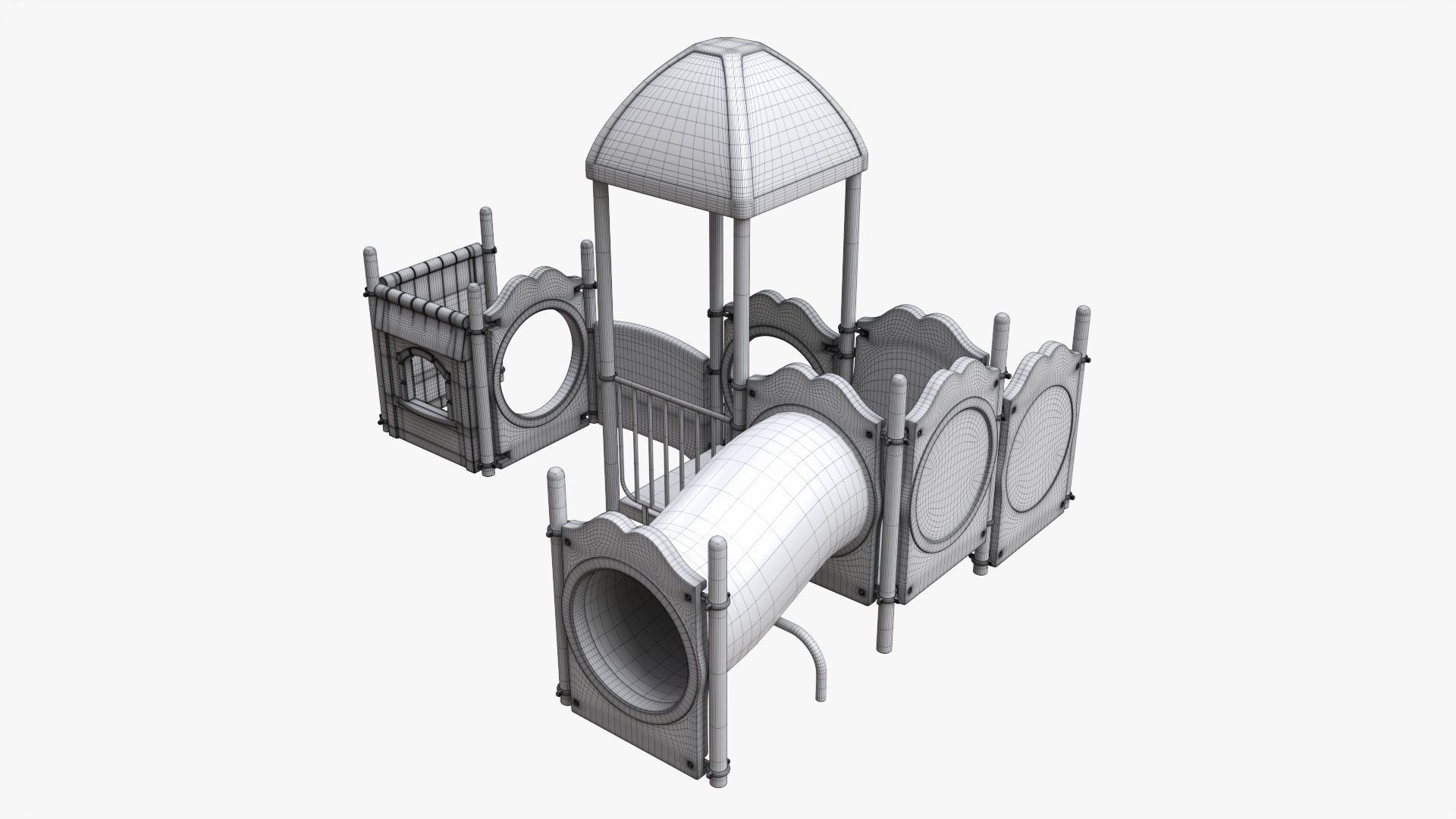 Small playground objects 3D model_8