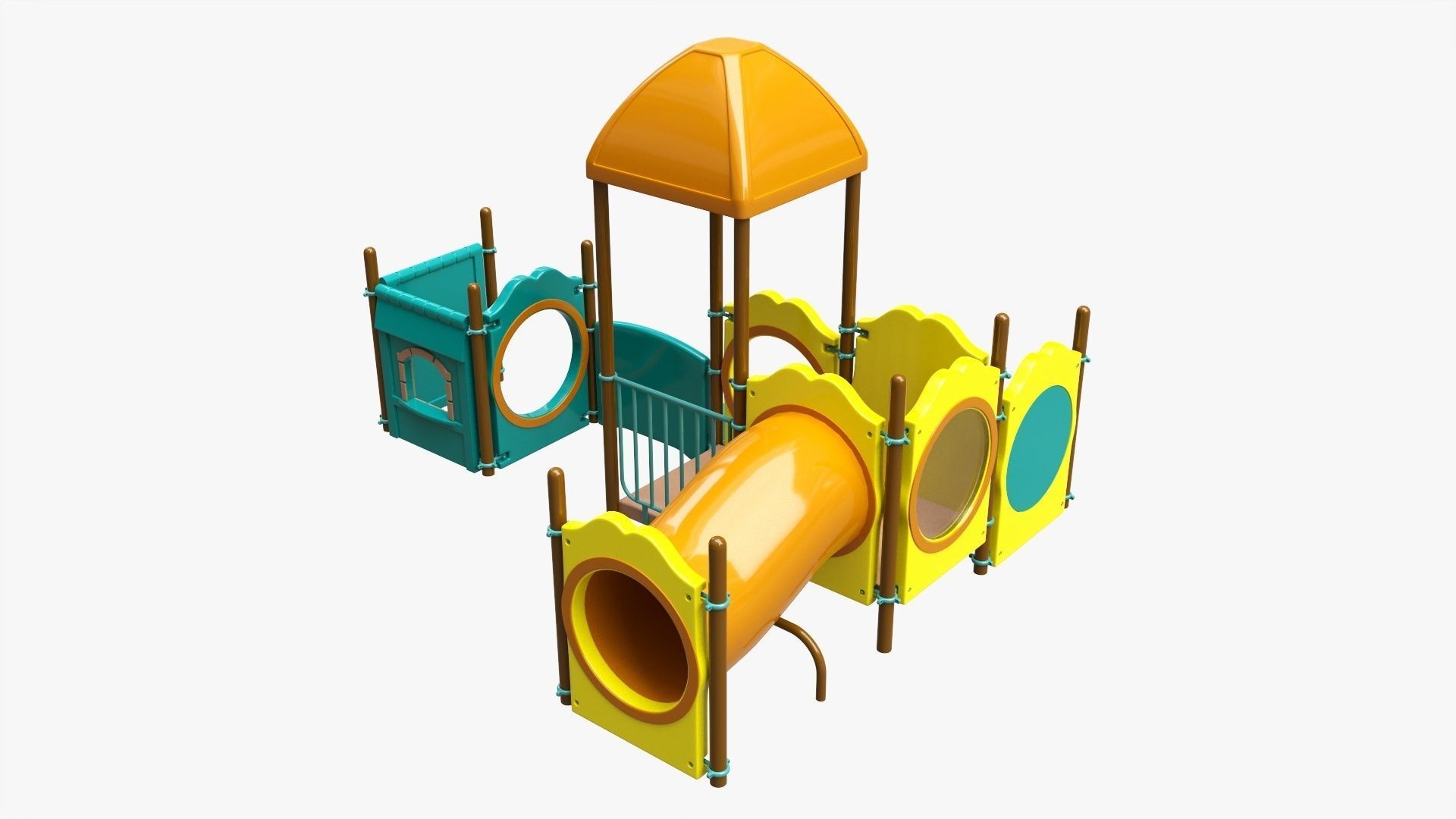 Small playground objects 3D model_4