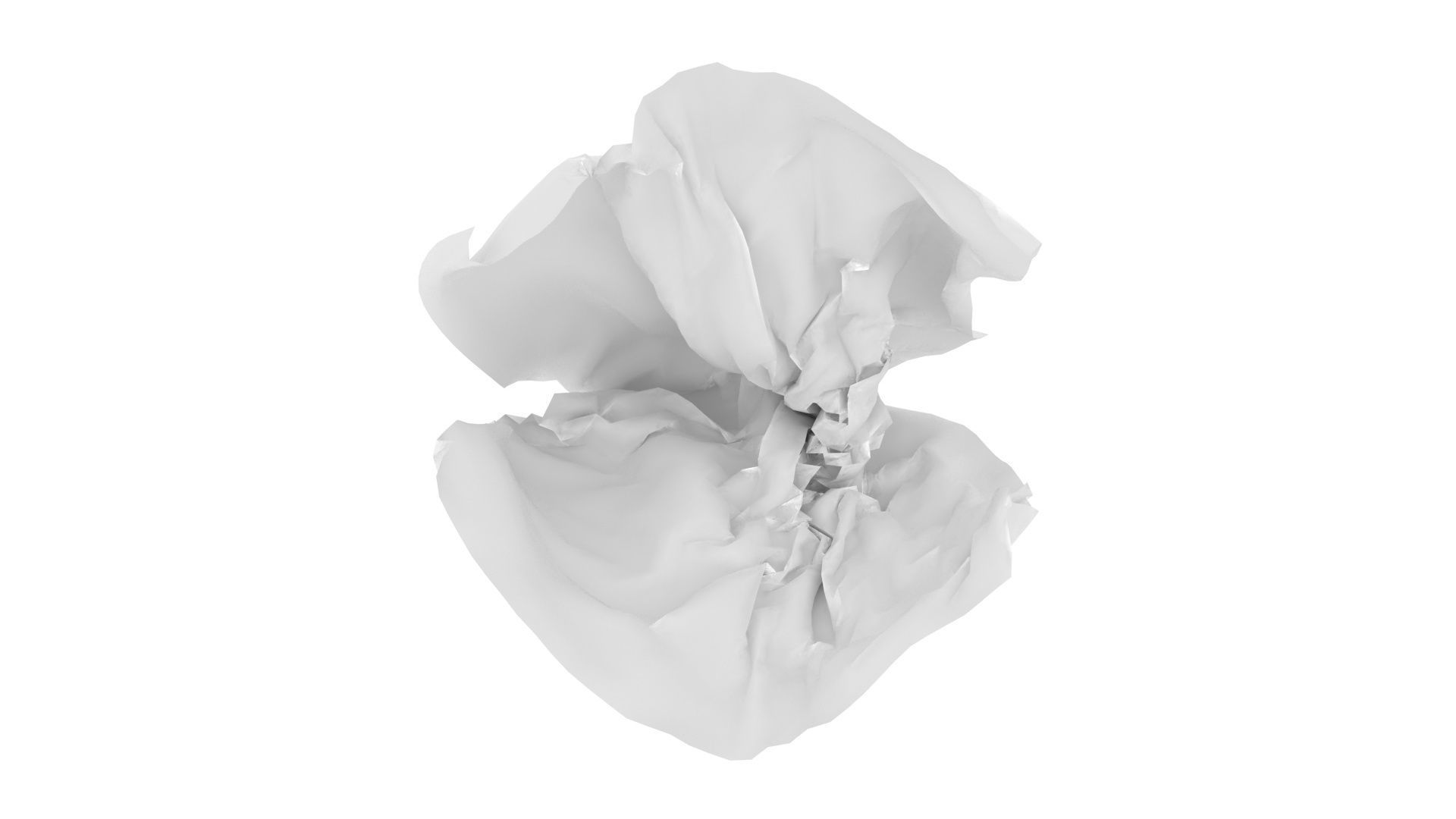 Paper With Crumpling Animation 3D model_9