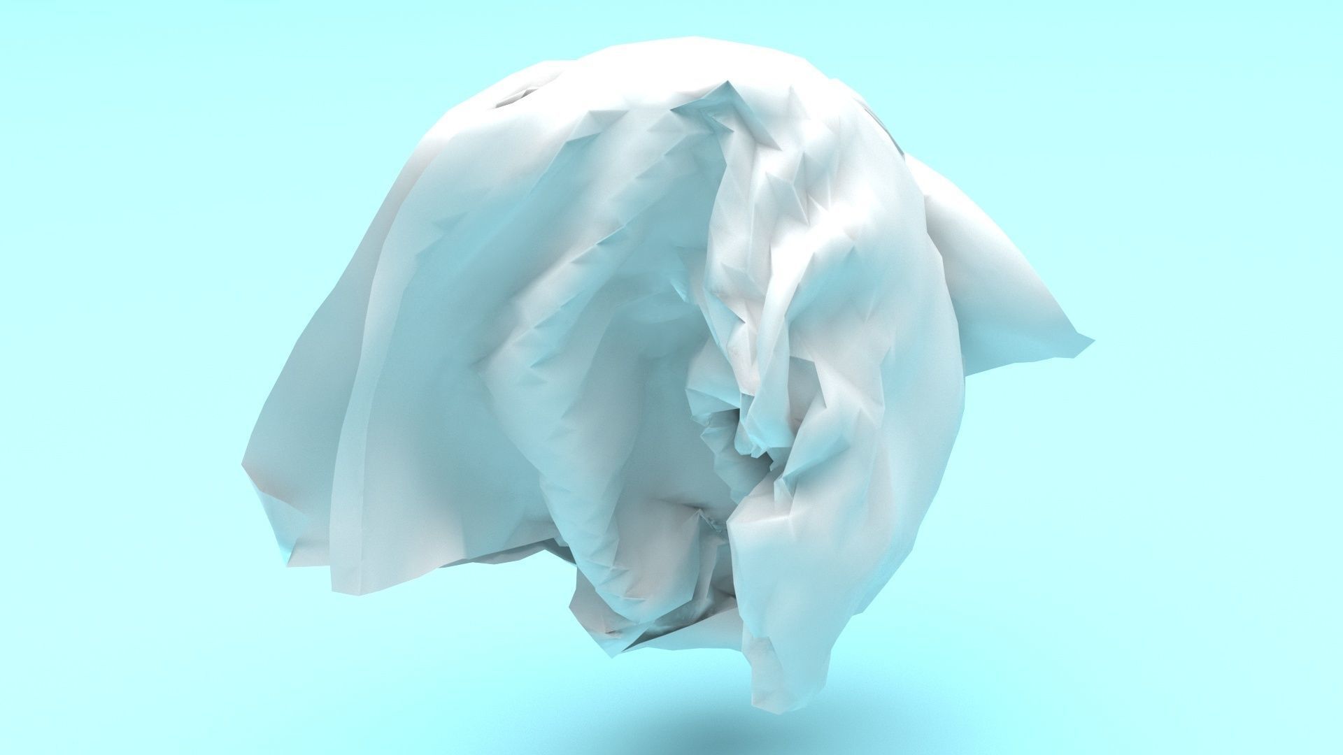 Paper With Crumpling Animation 3D model_43