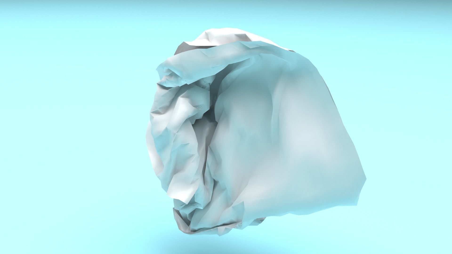 Paper With Crumpling Animation 3D model_46