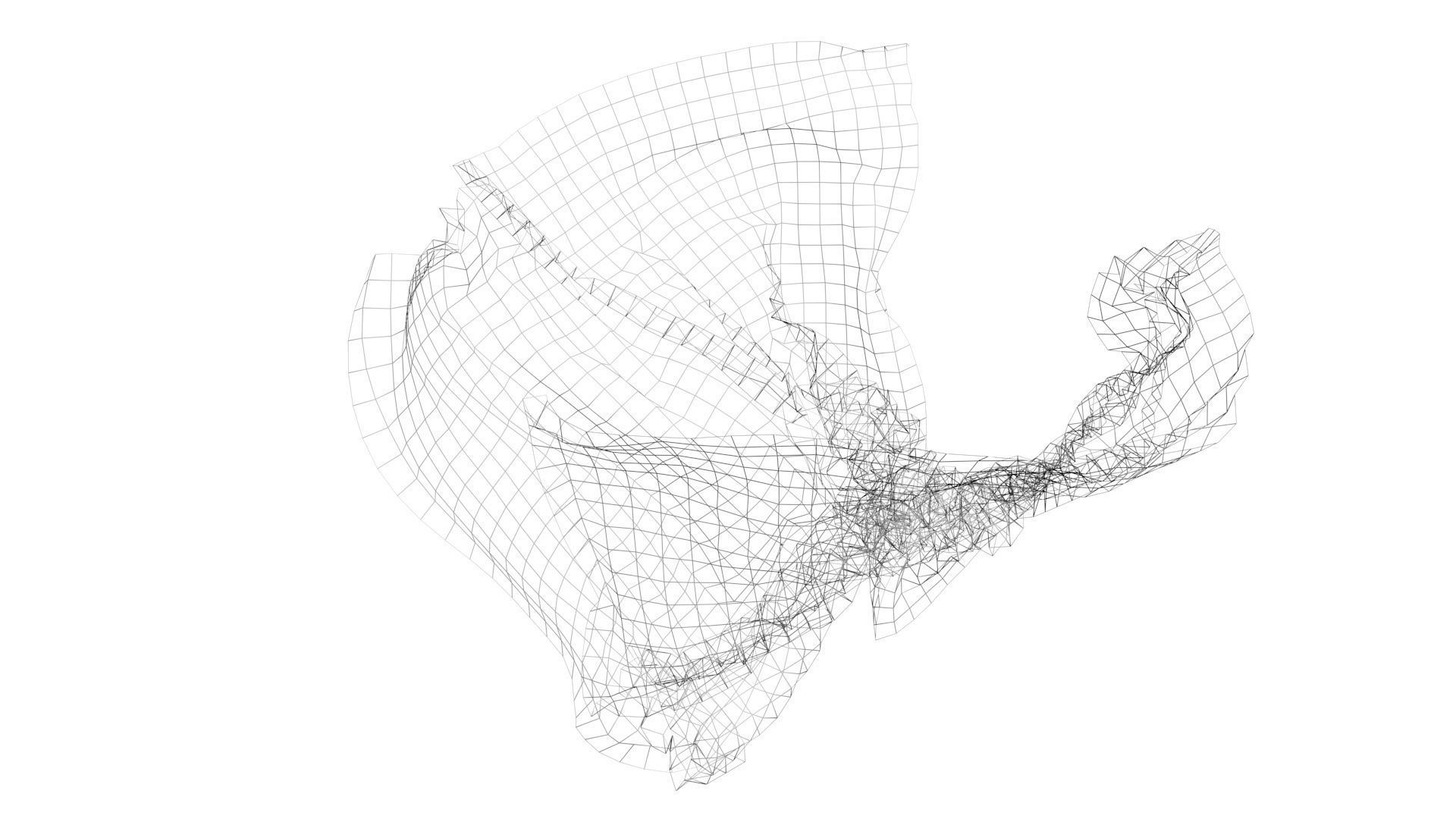 Paper With Crumpling Animation 3D model_26