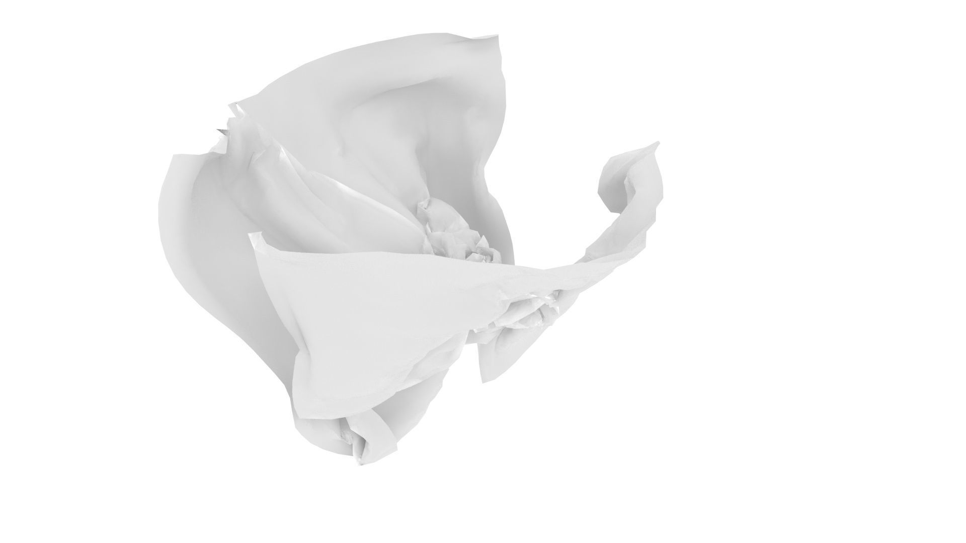 Paper With Crumpling Animation 3D model_4
