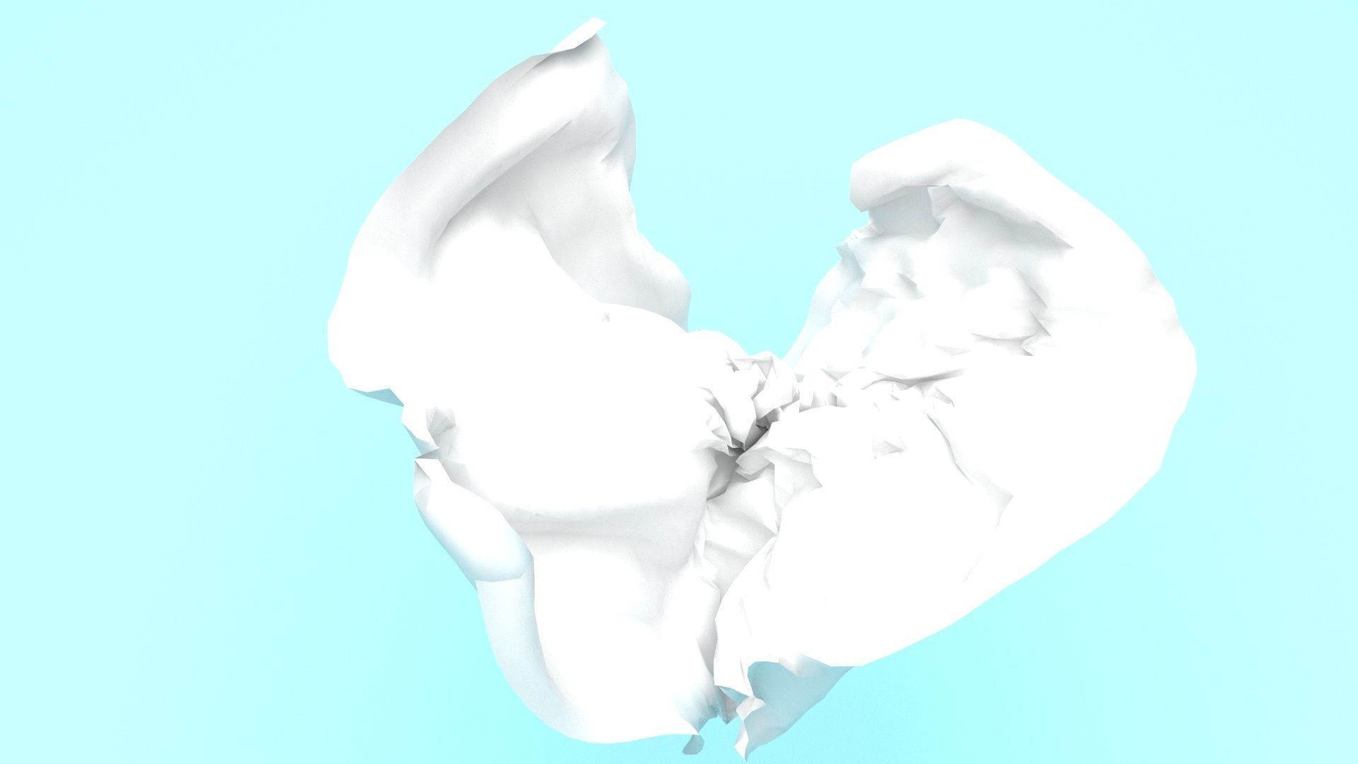 Paper With Crumpling Animation 3D model_45