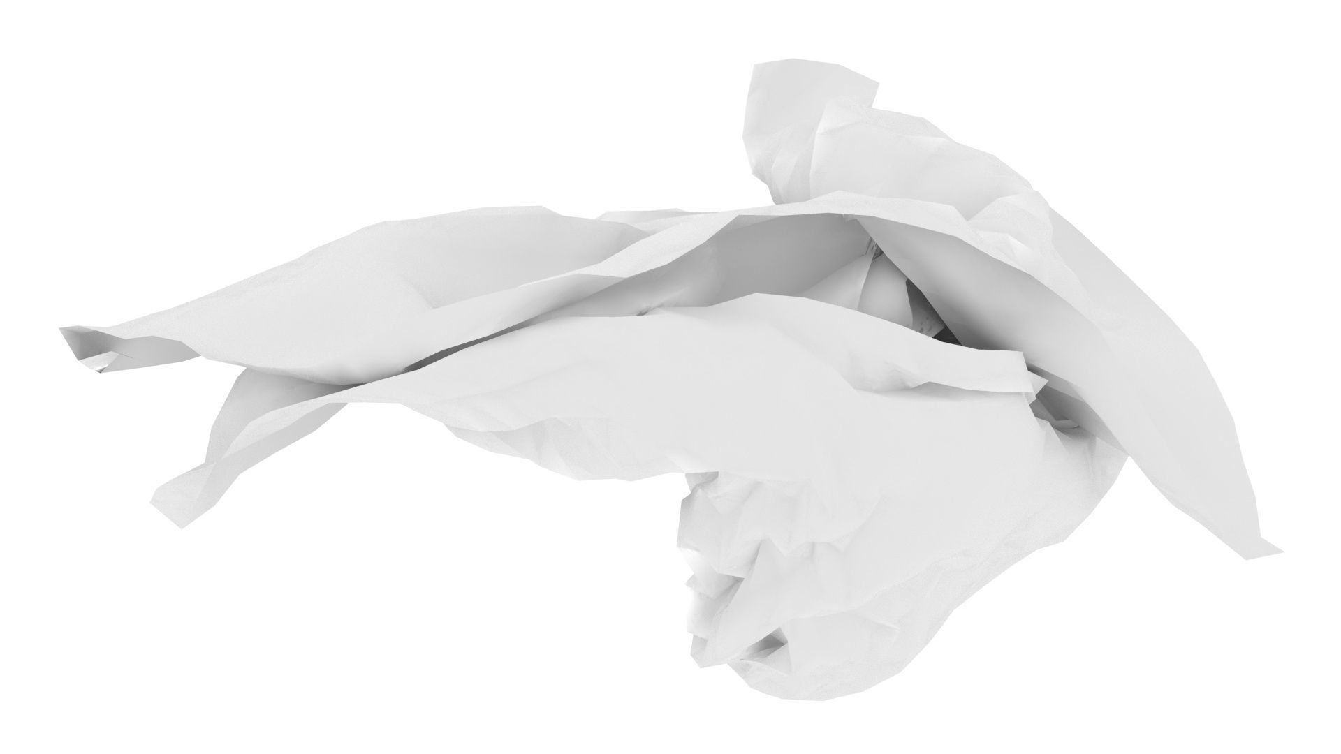 Paper With Crumpling Animation 3D model_6
