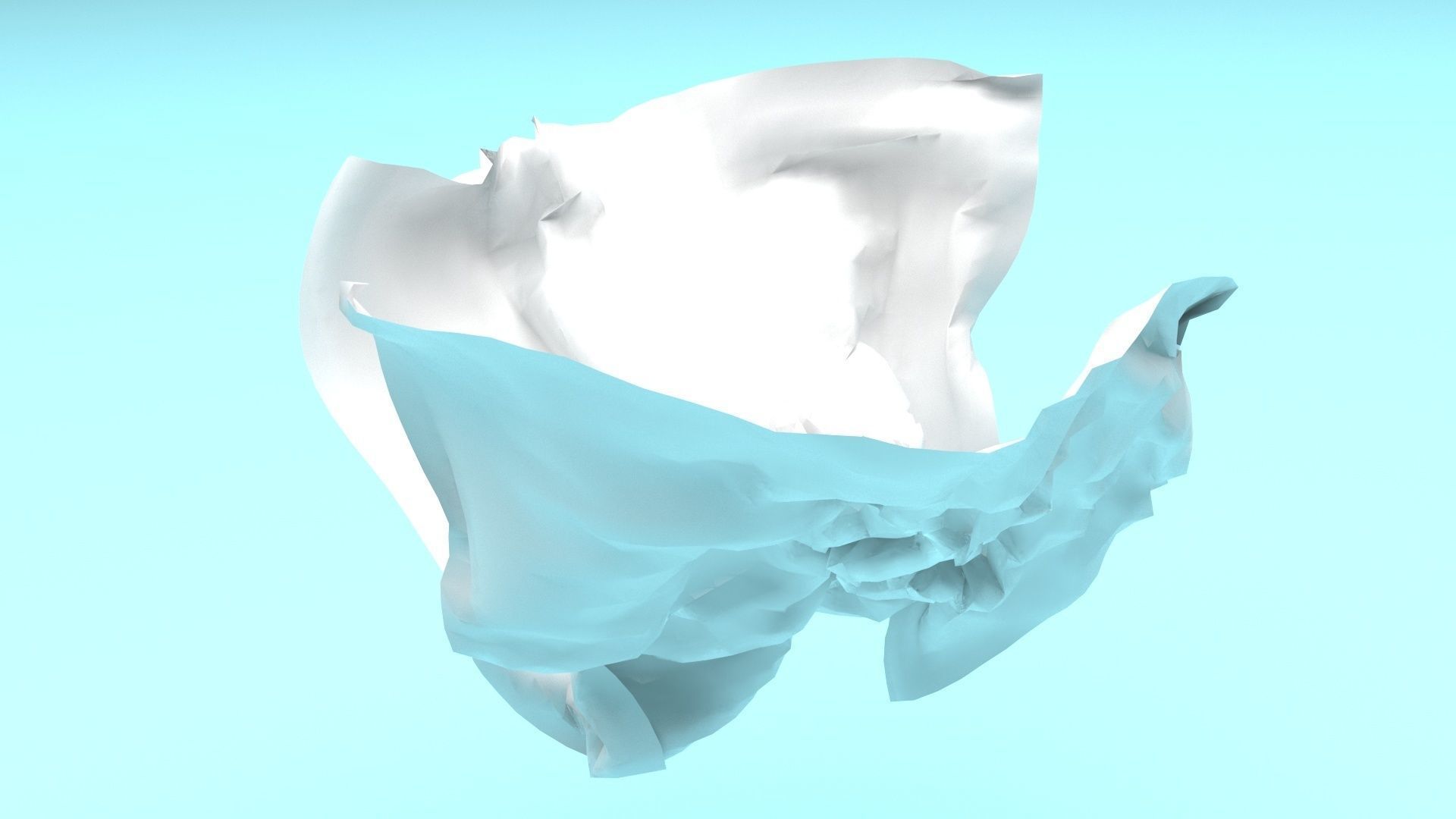Paper With Crumpling Animation 3D model_44