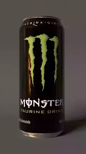 Monster energy drink tin can