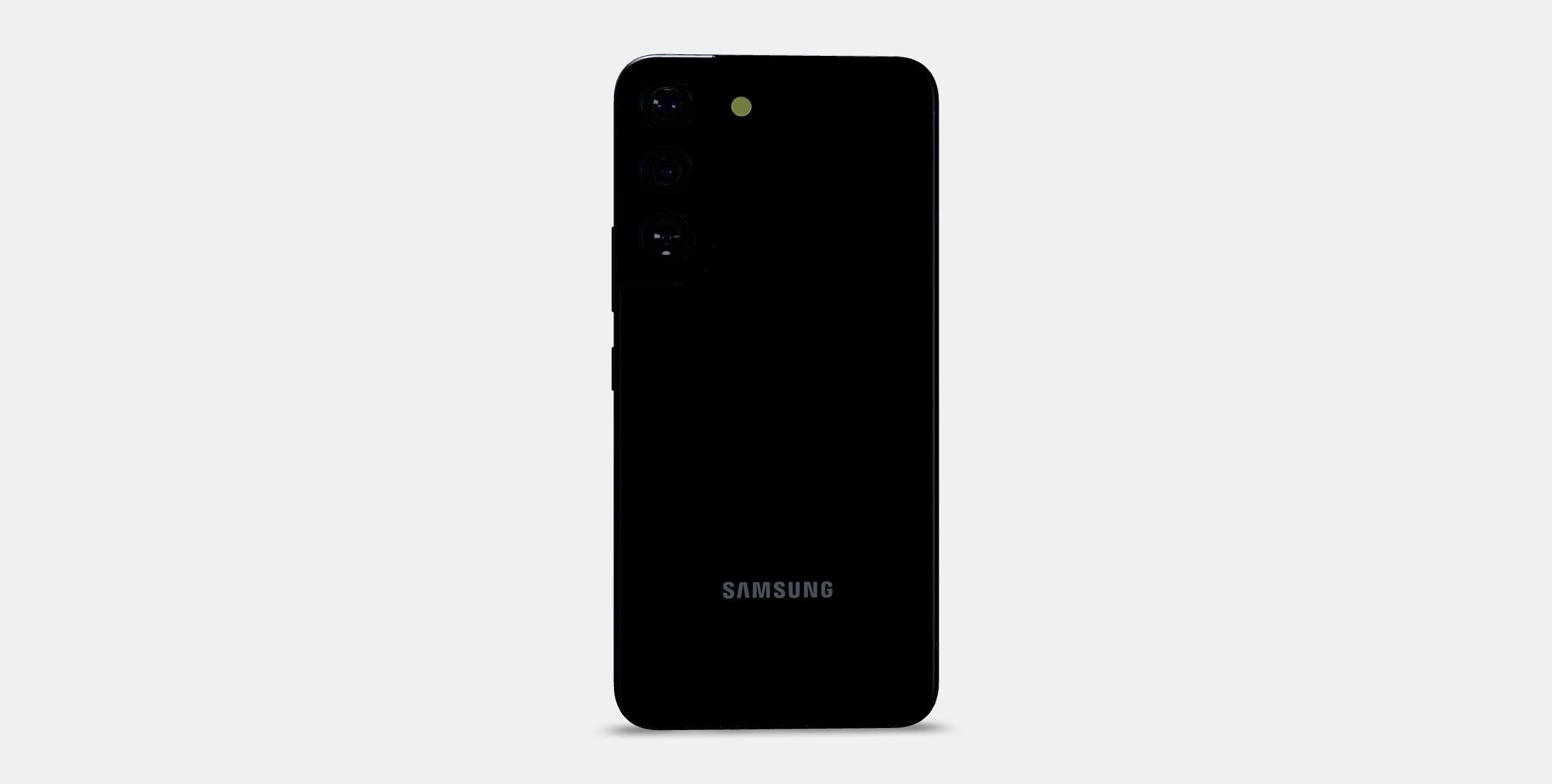 Samsung Galaxy S225G Fantom Black Low-poly 3D model_14