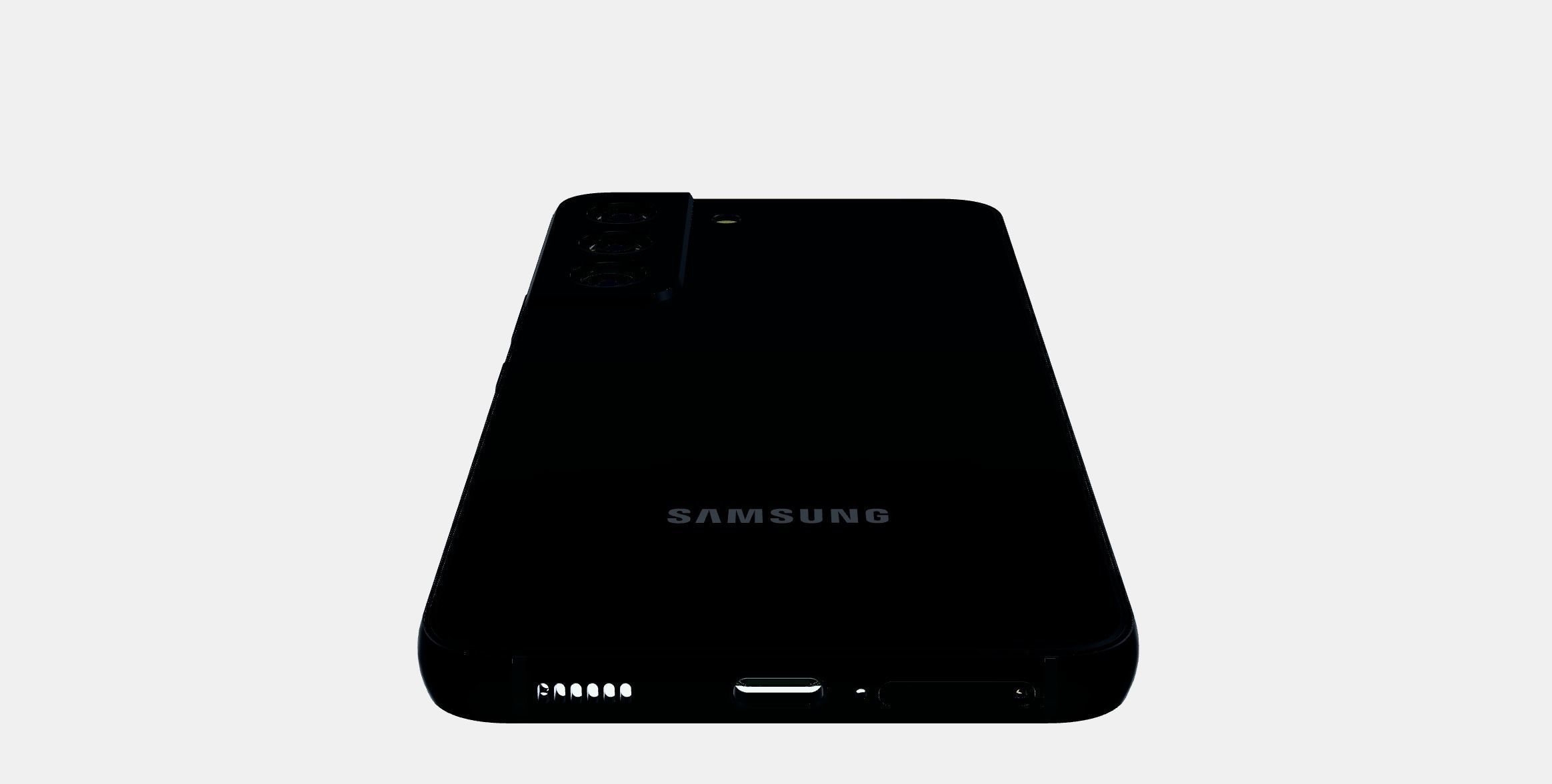 Samsung Galaxy S225G Fantom Black Low-poly 3D model_8